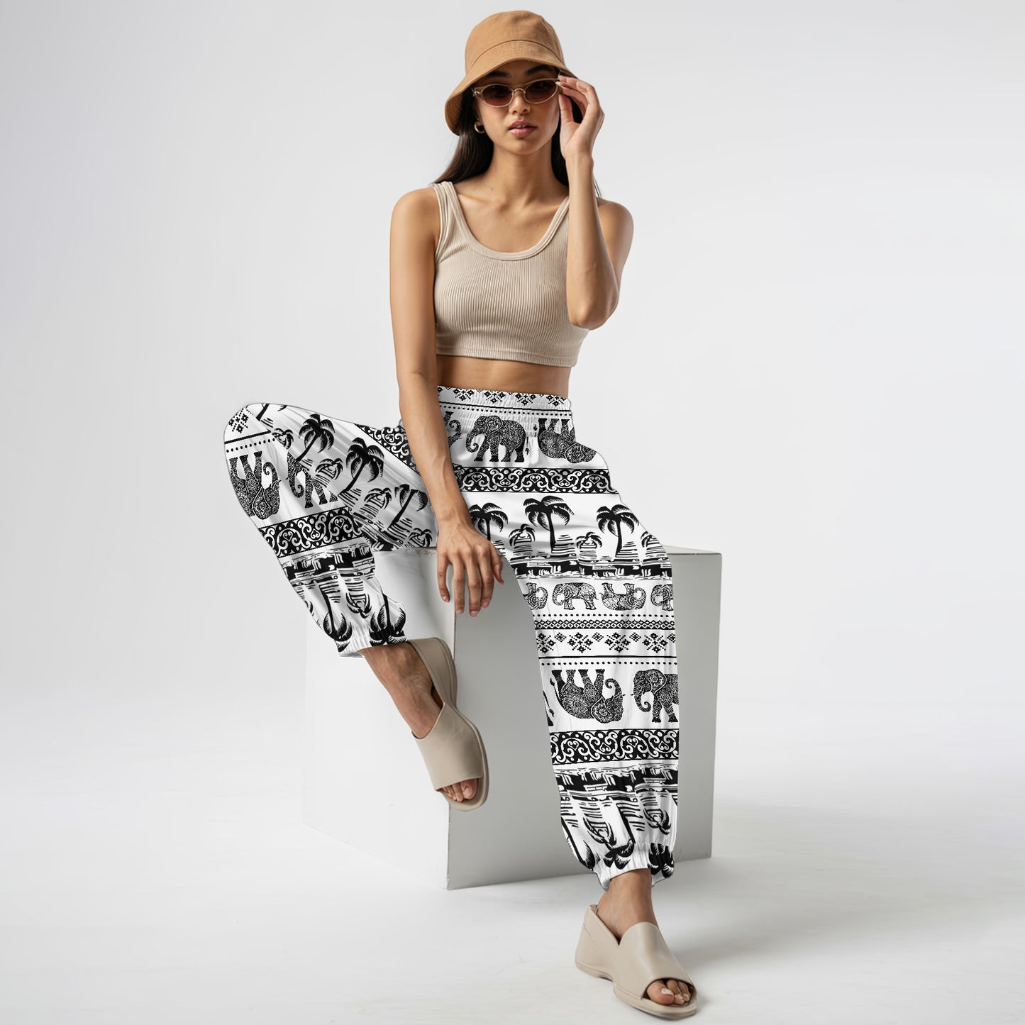 Elephant Harem Pants – Boho Yoga Pants with Pockets 09