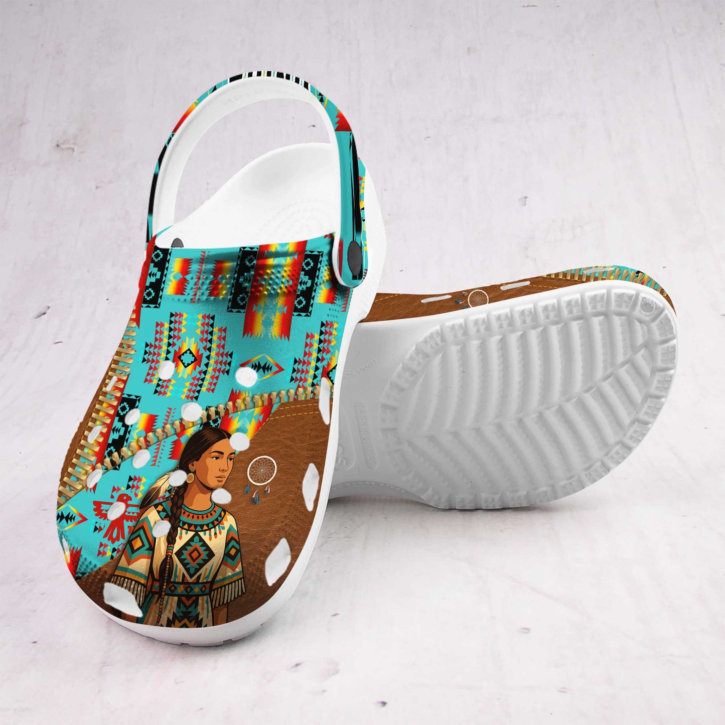 Custom Name Native American Clogs for Women – A Meaningful Gift for Your Loved Ones