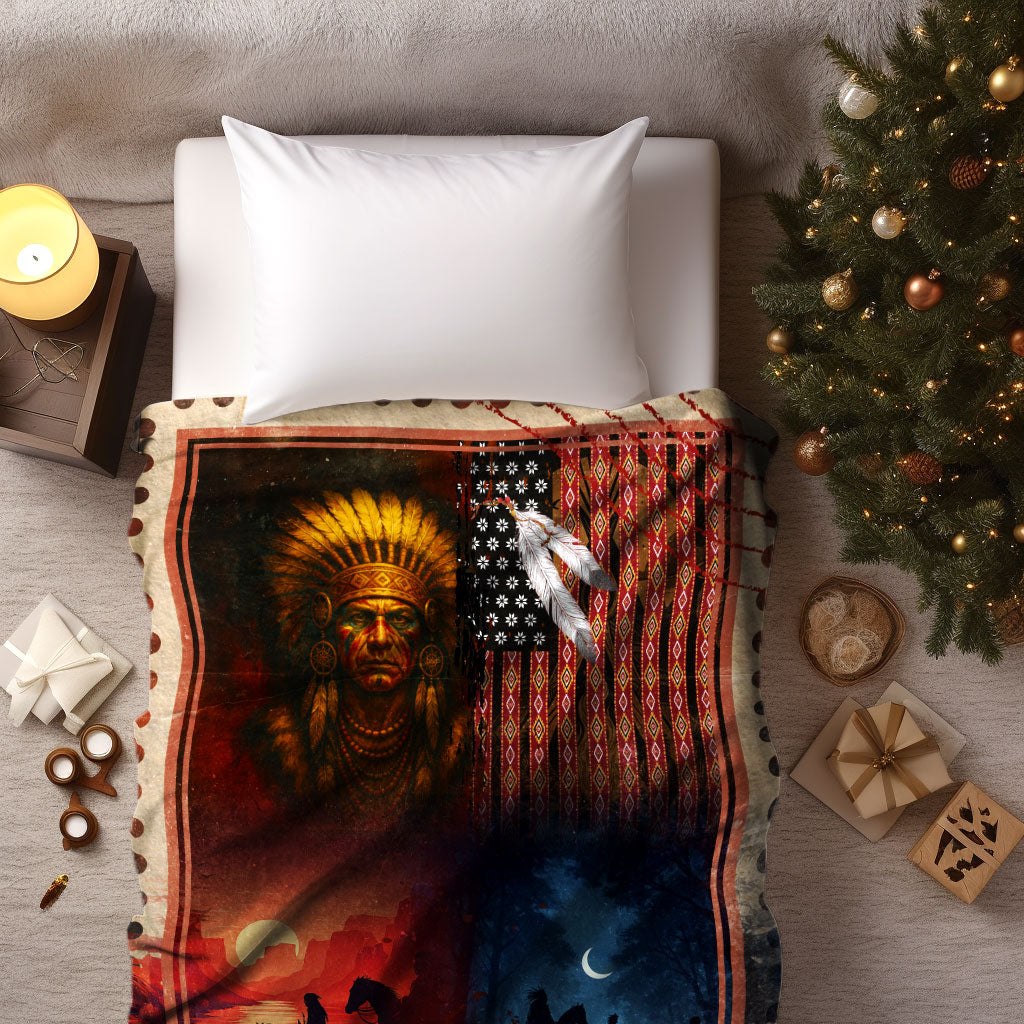 Between Sunset and Moonlight – The Native Heritage Blanket"