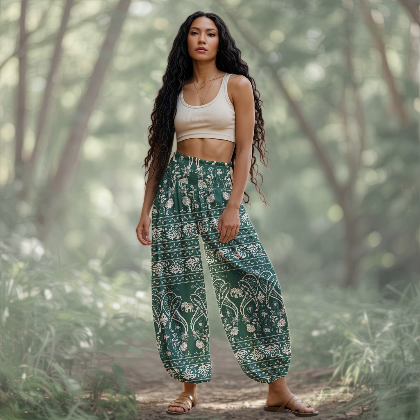 Elephant Harem Pants – Yoga Boho Clothes with Pockets 21