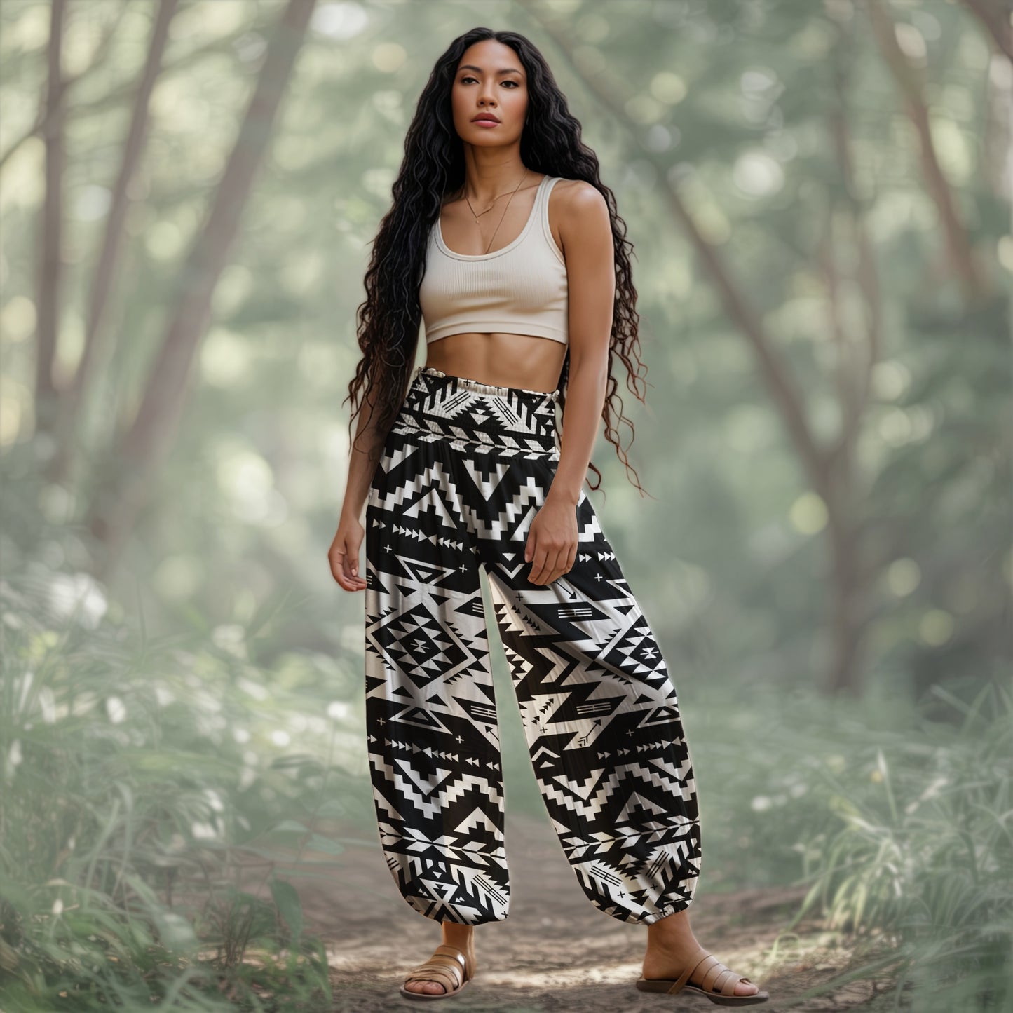 Boho Harem Pants - Yoga Boho Clothes with Pockets 01