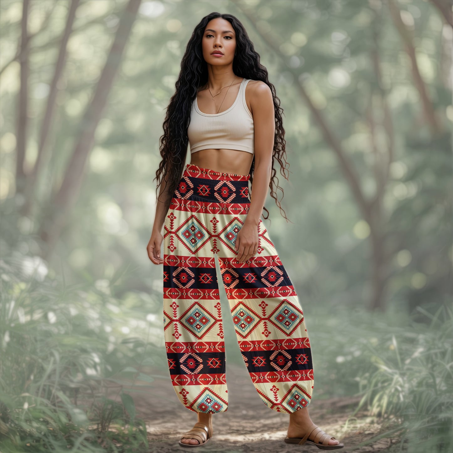 Boho Harem Pants - Yoga Boho Clothes with Pockets 13