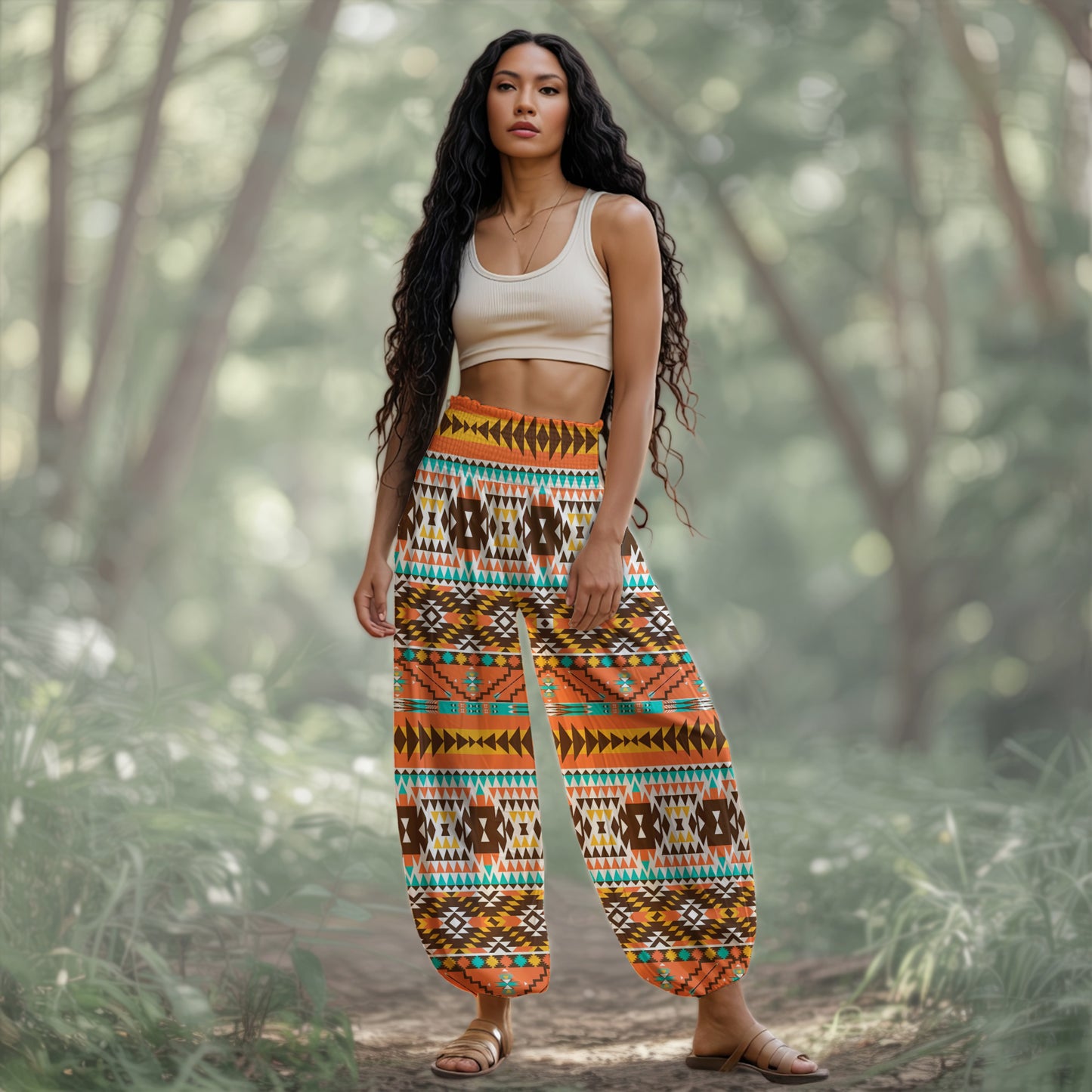 Boho Harem Pants - Yoga Boho Clothes with Pockets 14