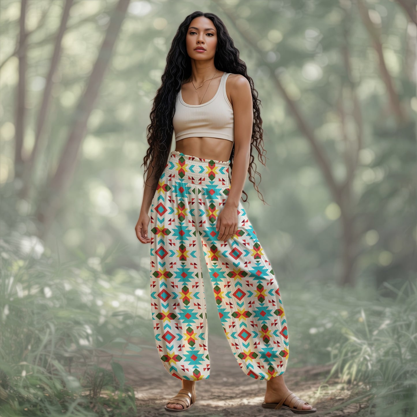 Boho Harem Pants - Yoga Boho Clothes with Pockets 10