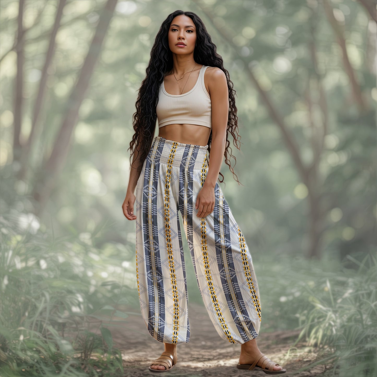 Boho Harem Pants - Yoga Boho Clothes with Pockets