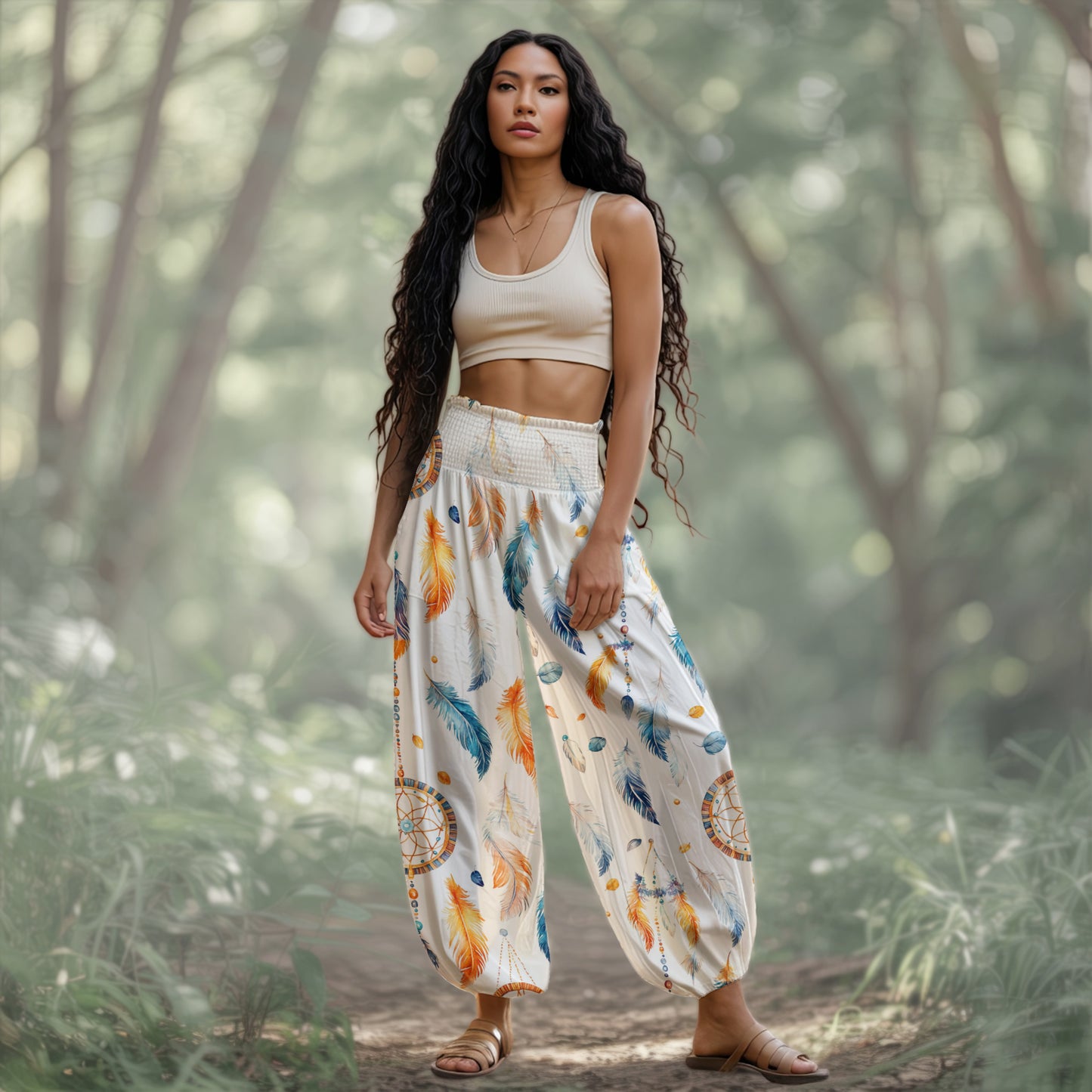 Boho Harem Pants - Yoga Boho Clothes with Pockets 09