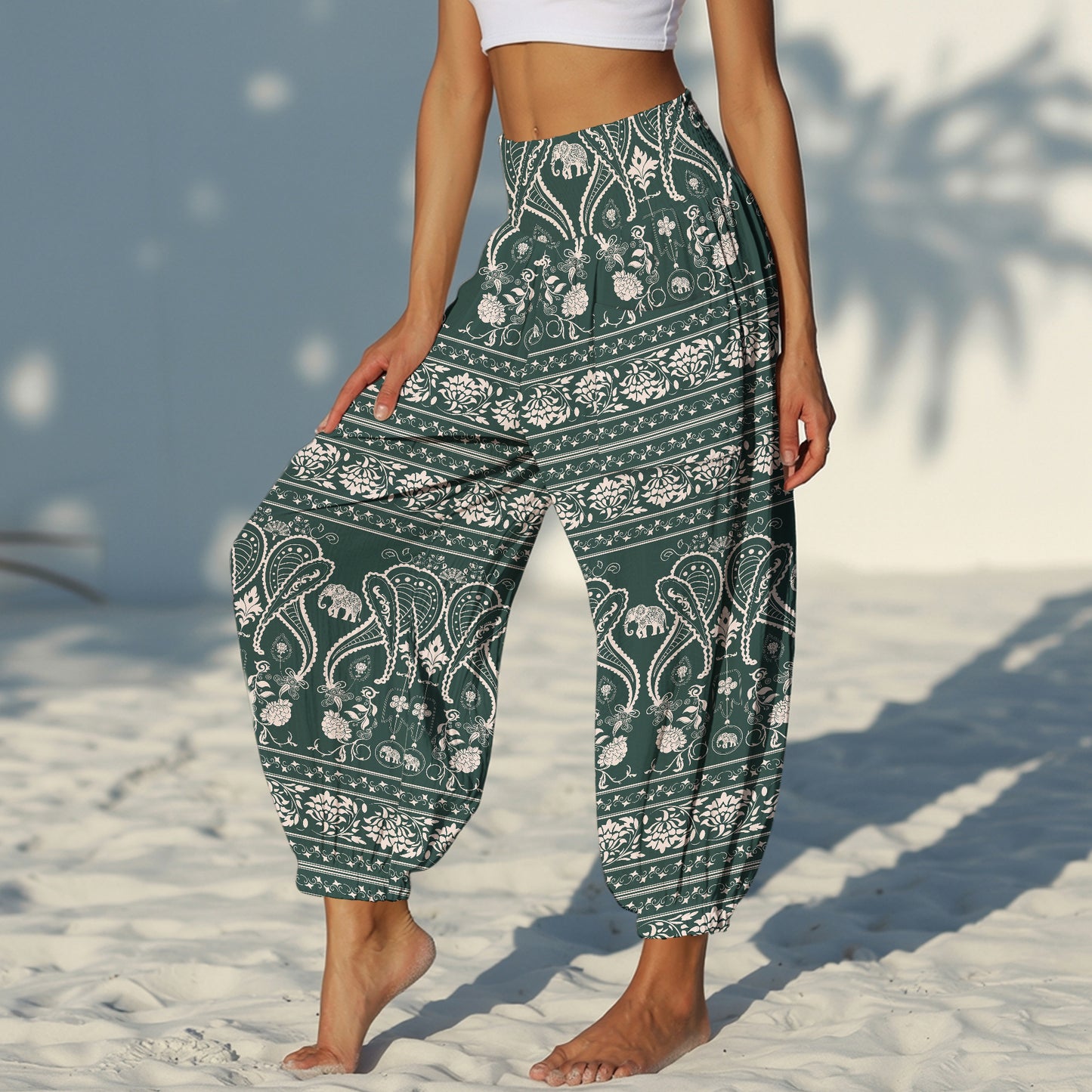Elephant Harem Pants – Yoga Boho Clothes with Pockets 21