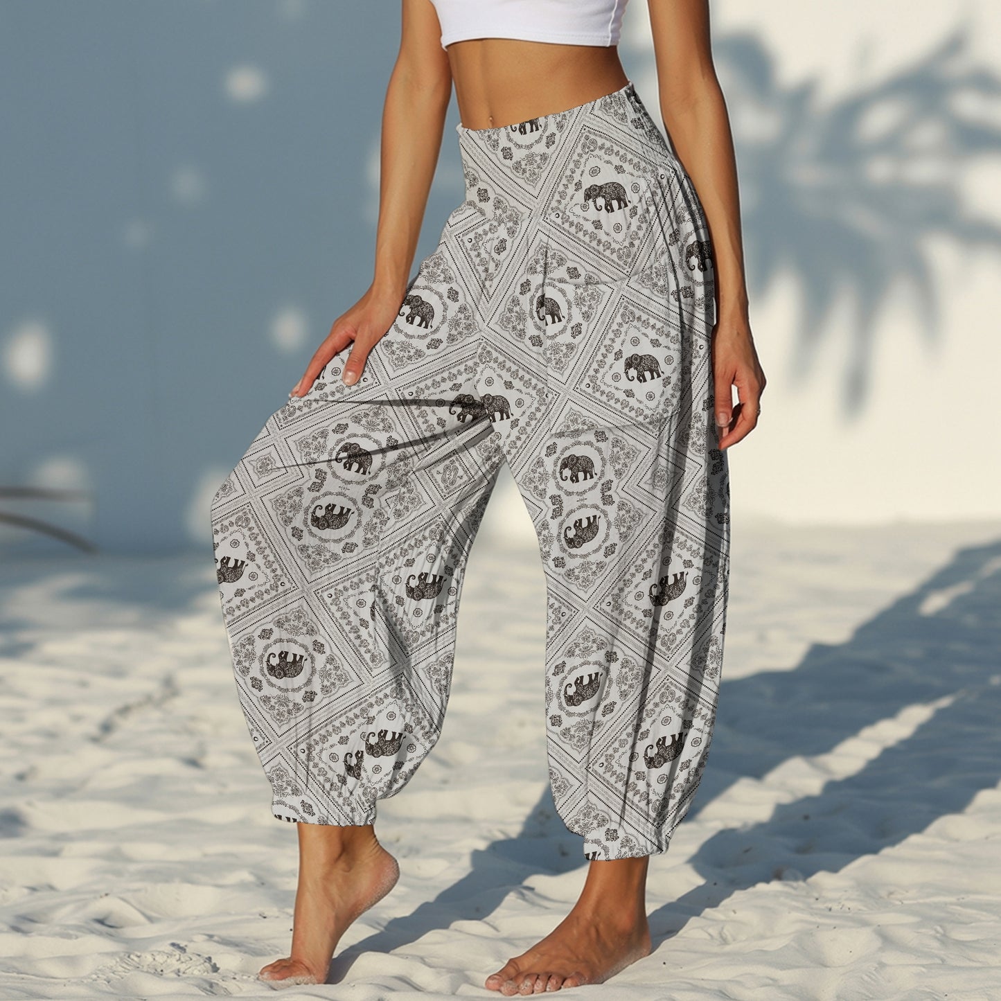 Elephant Harem Pants – Yoga Boho Clothes with Pockets 20
