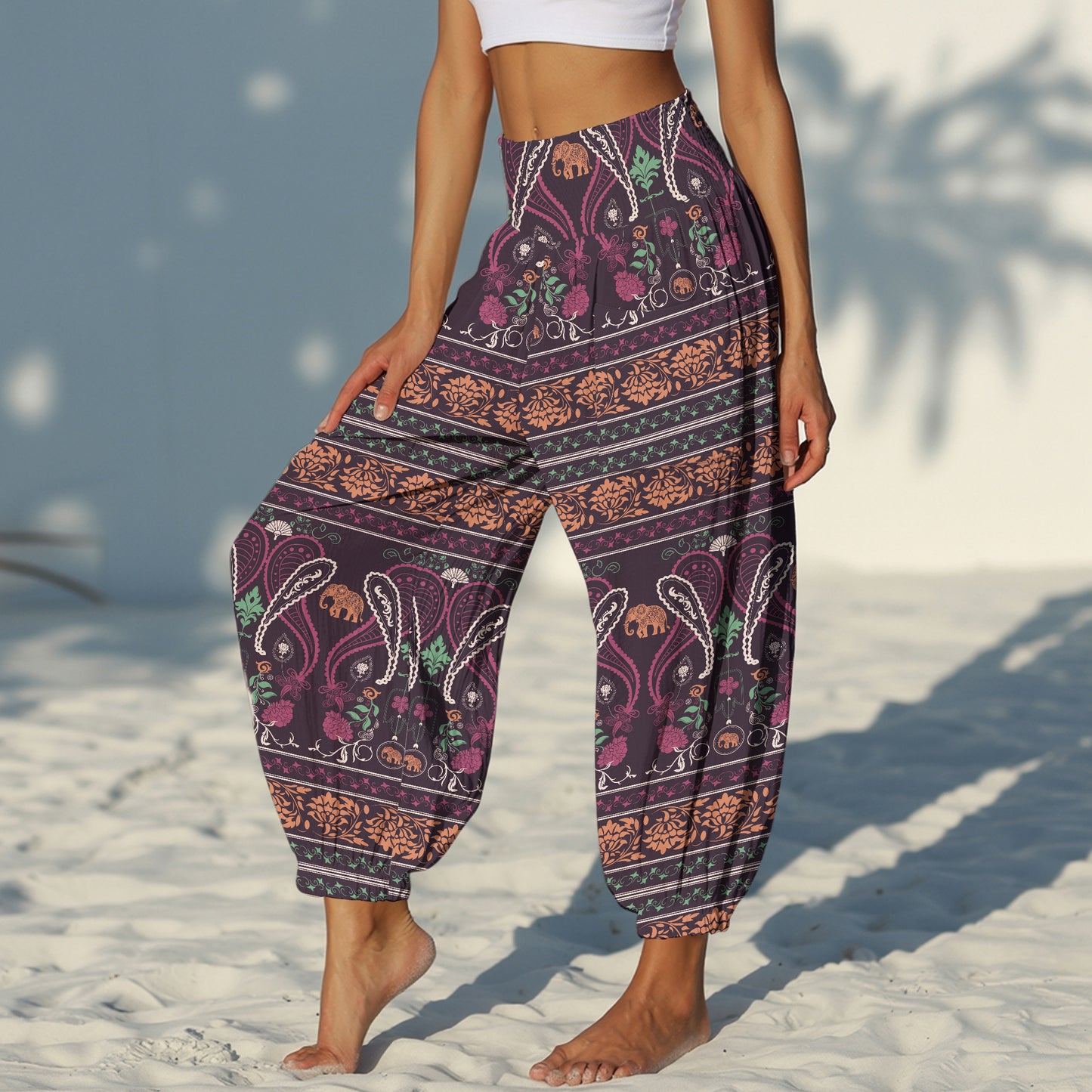 Elephant Harem Pants – Yoga Boho Clothes with Pockets 21