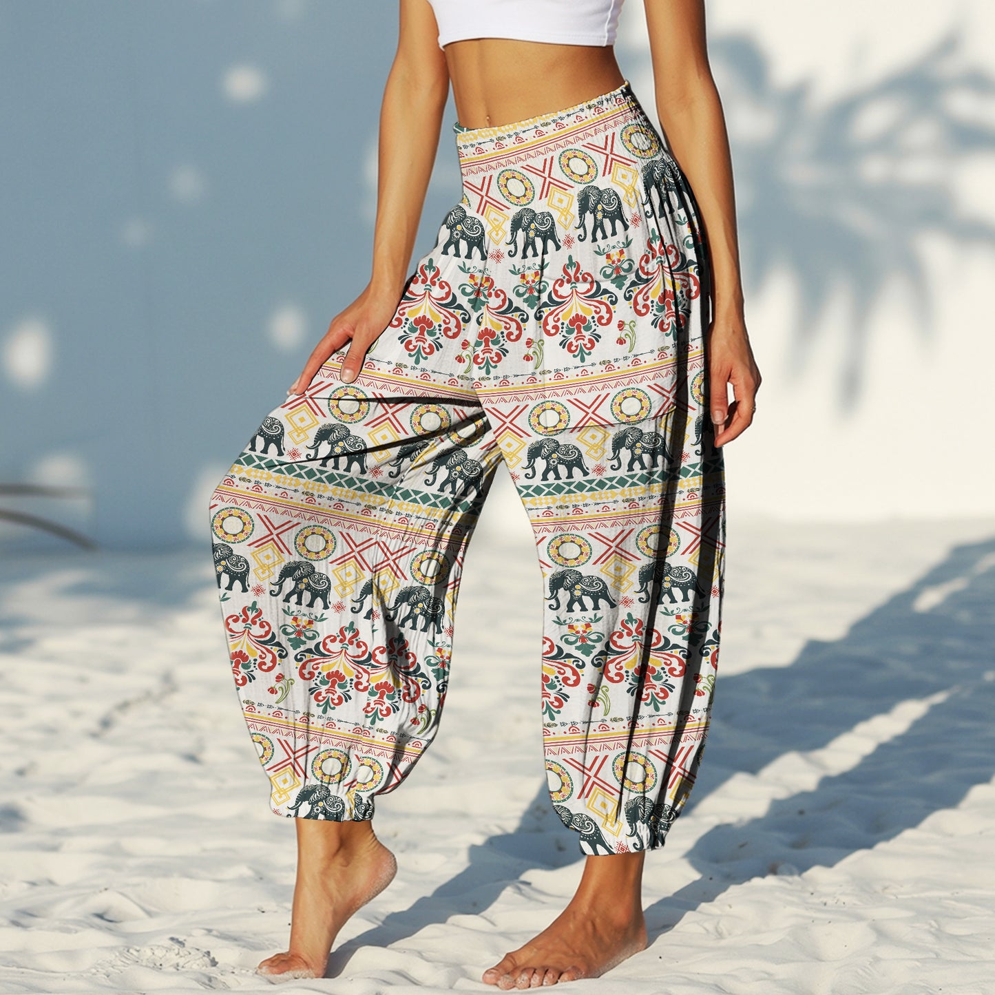 Elephant Harem Pants – Yoga Boho Clothes with Pockets 23
