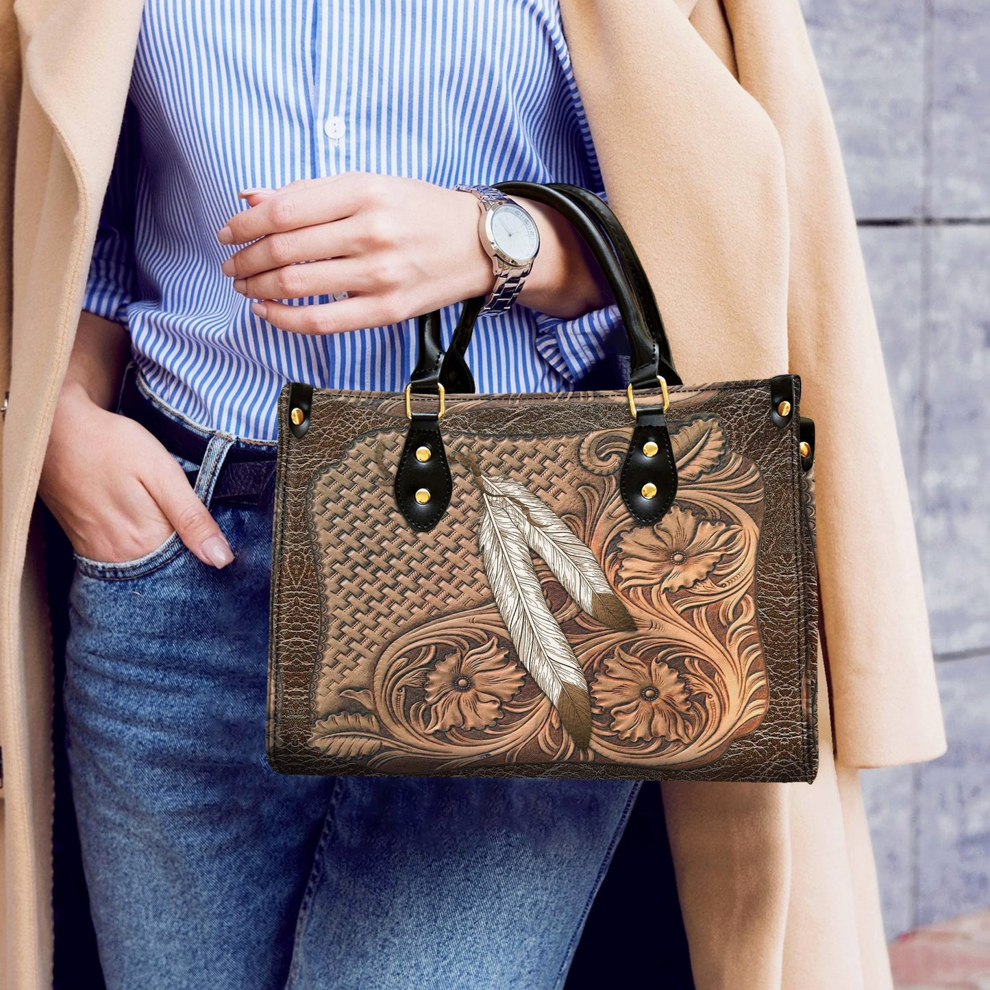 Native American Leather Handbag WCS029
