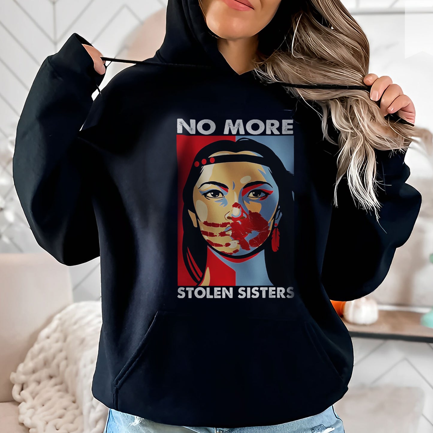 MMIW No More Stolen Sisters Red Hand Unisex T-Shirt