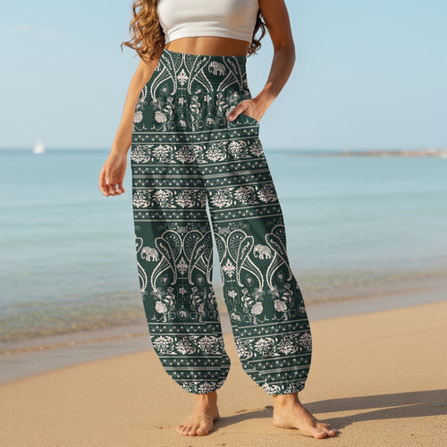 Elephant Harem Pants – Yoga Boho Clothes with Pockets 21