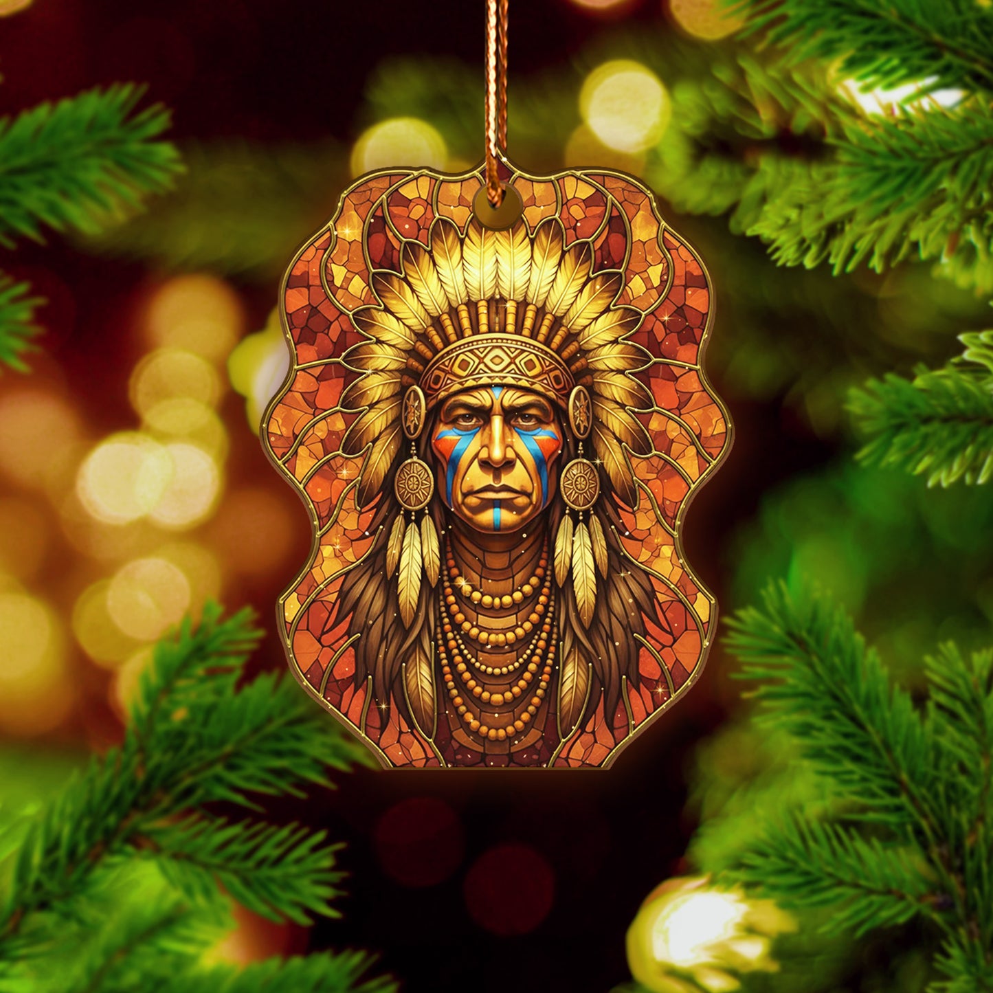 The Guardian Chief β Spirit of Wisdom Ornament Acrylic