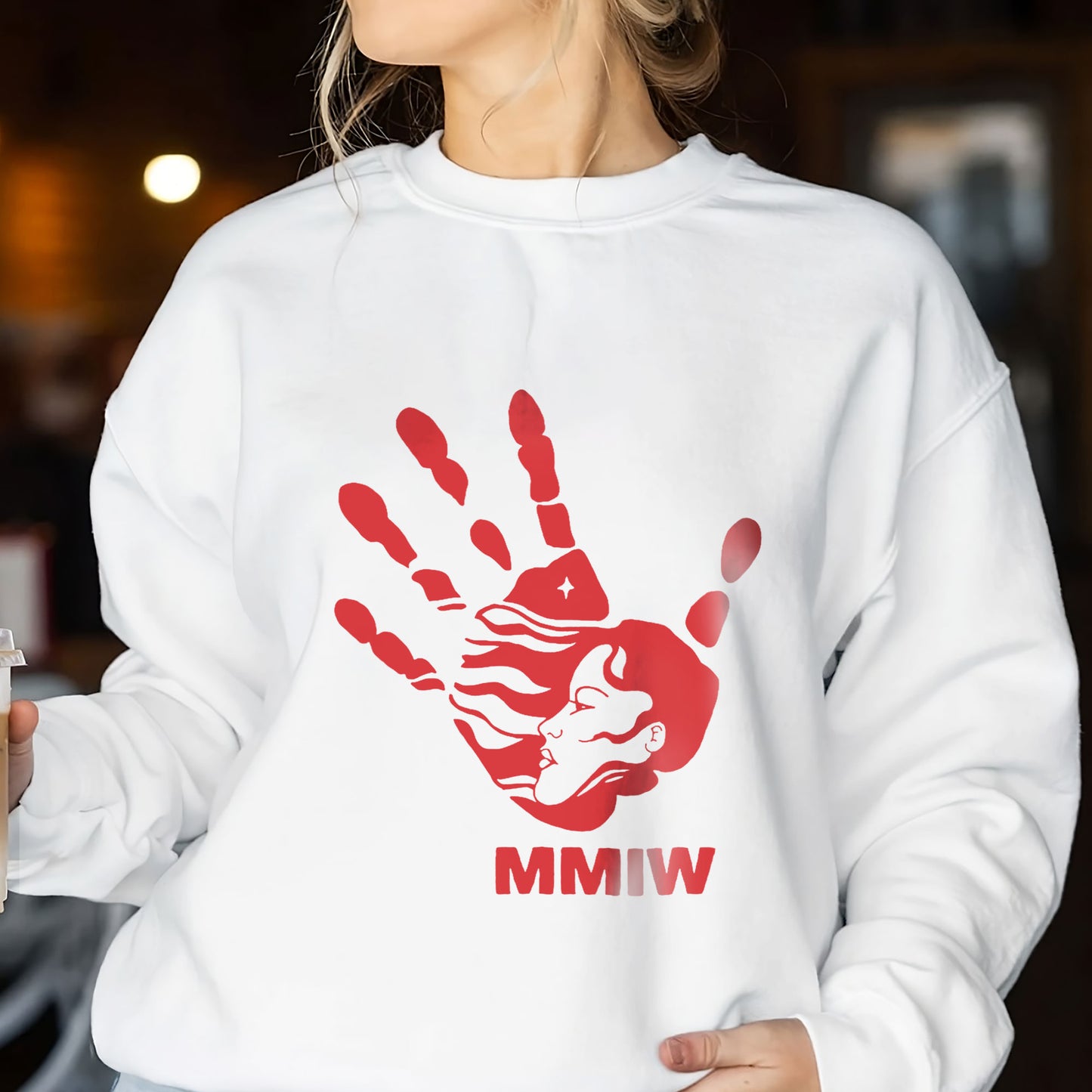 MMIW Red Hand Indigenous Owned Shirt Unisex T-Shirt