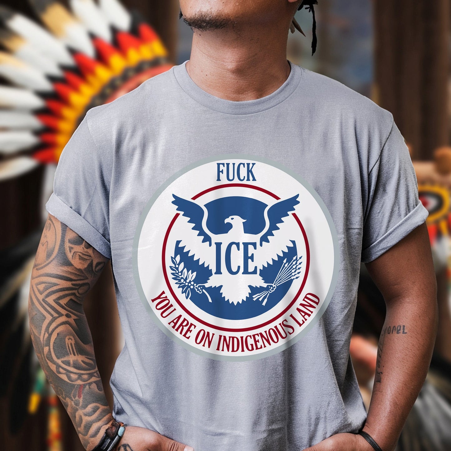 YOU ARE ON INDIGENOUS LAND - One Sides Unisex T-Shirt/T-Shirt V-Neck/Hoodie/Sweatshirt