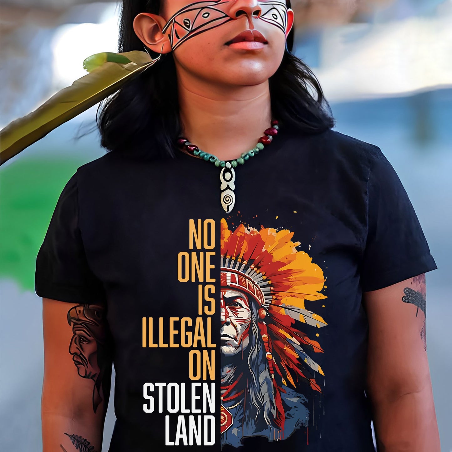 NO ONE IS ILLEGAL ON STOLEN LAND