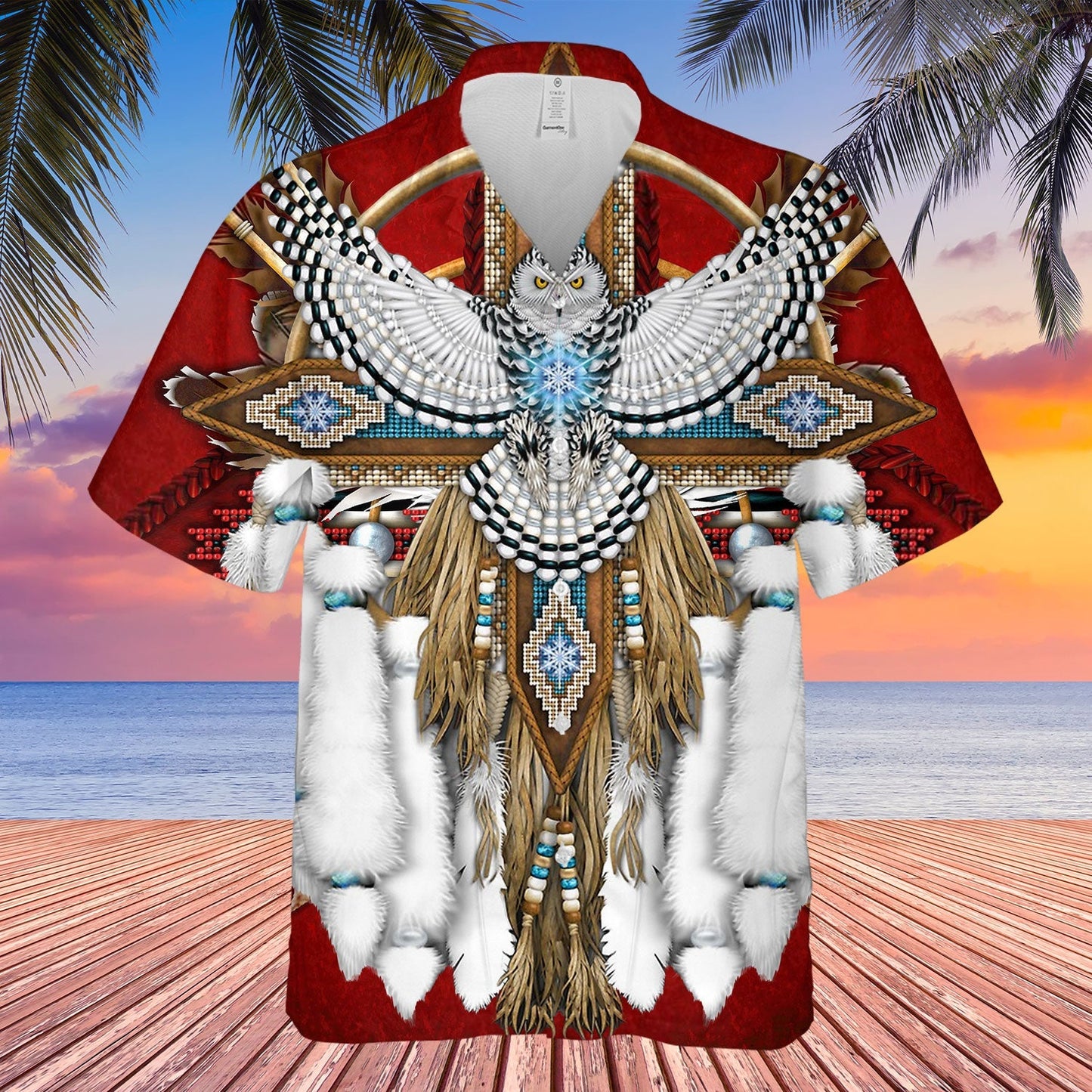 Native Eagle 3D All Over Printed Hawaii Shirt