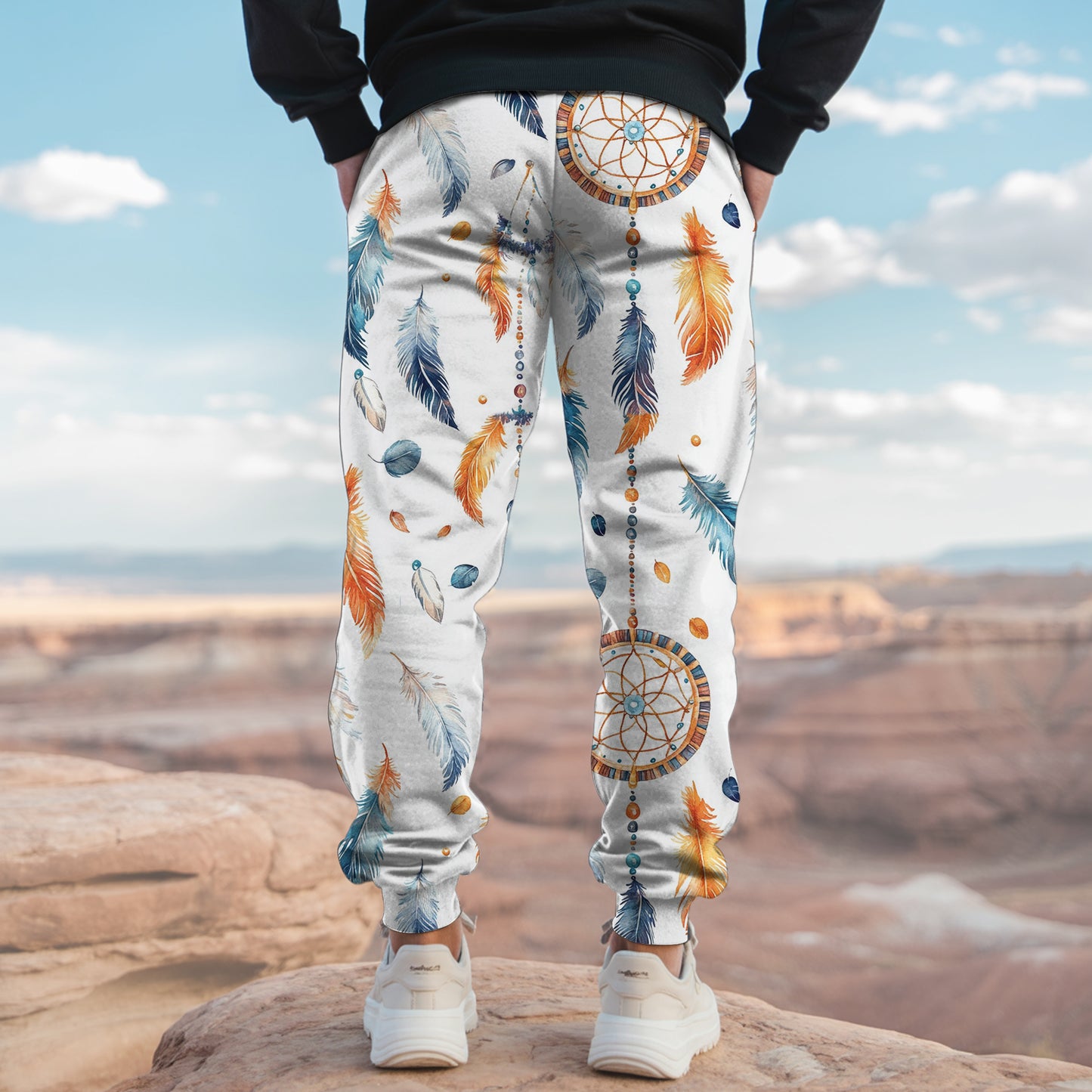 Tribal Aztec Pattern Sweatpants for Men & Women 21