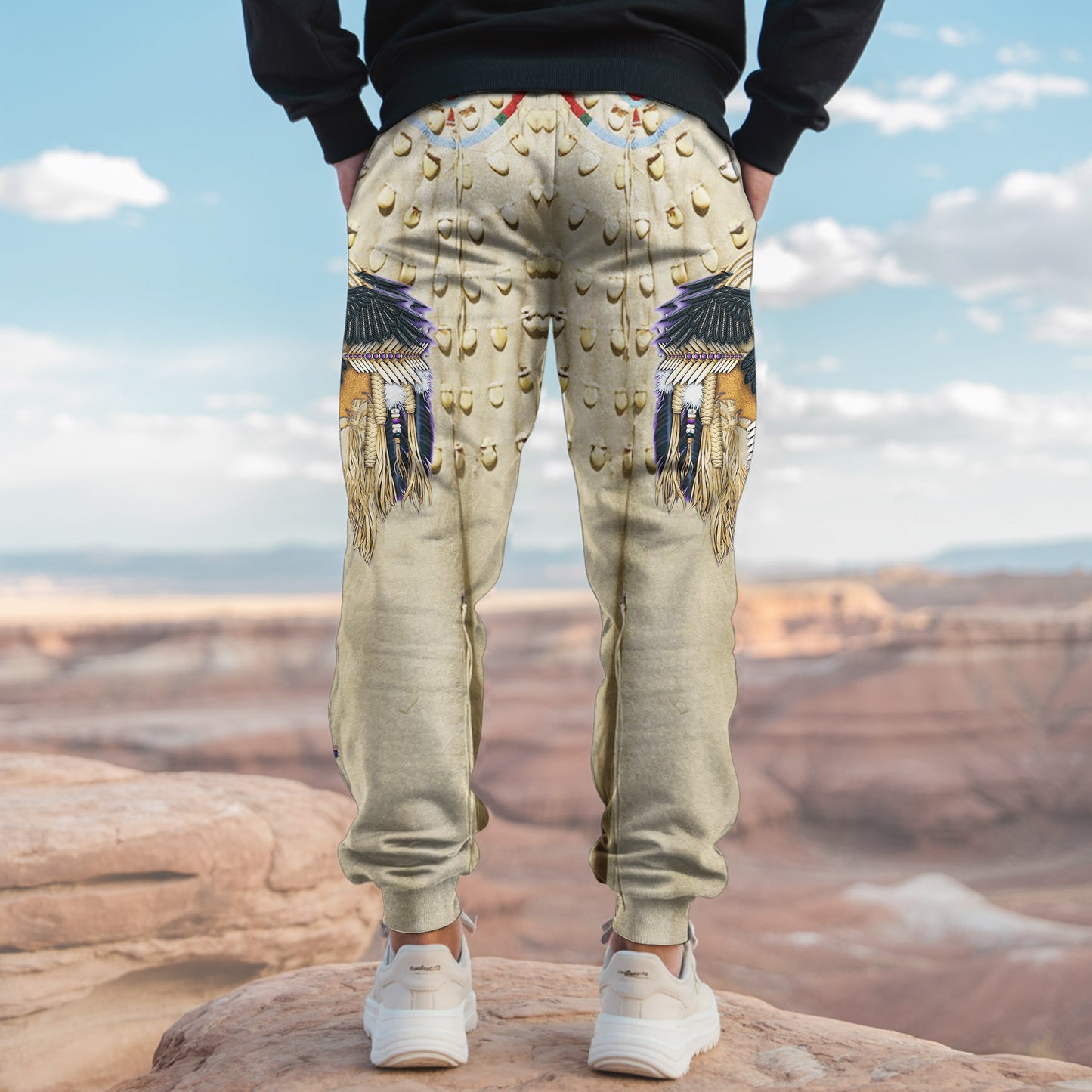 Tribal Aztec Pattern Sweatpants for Men & Women 13