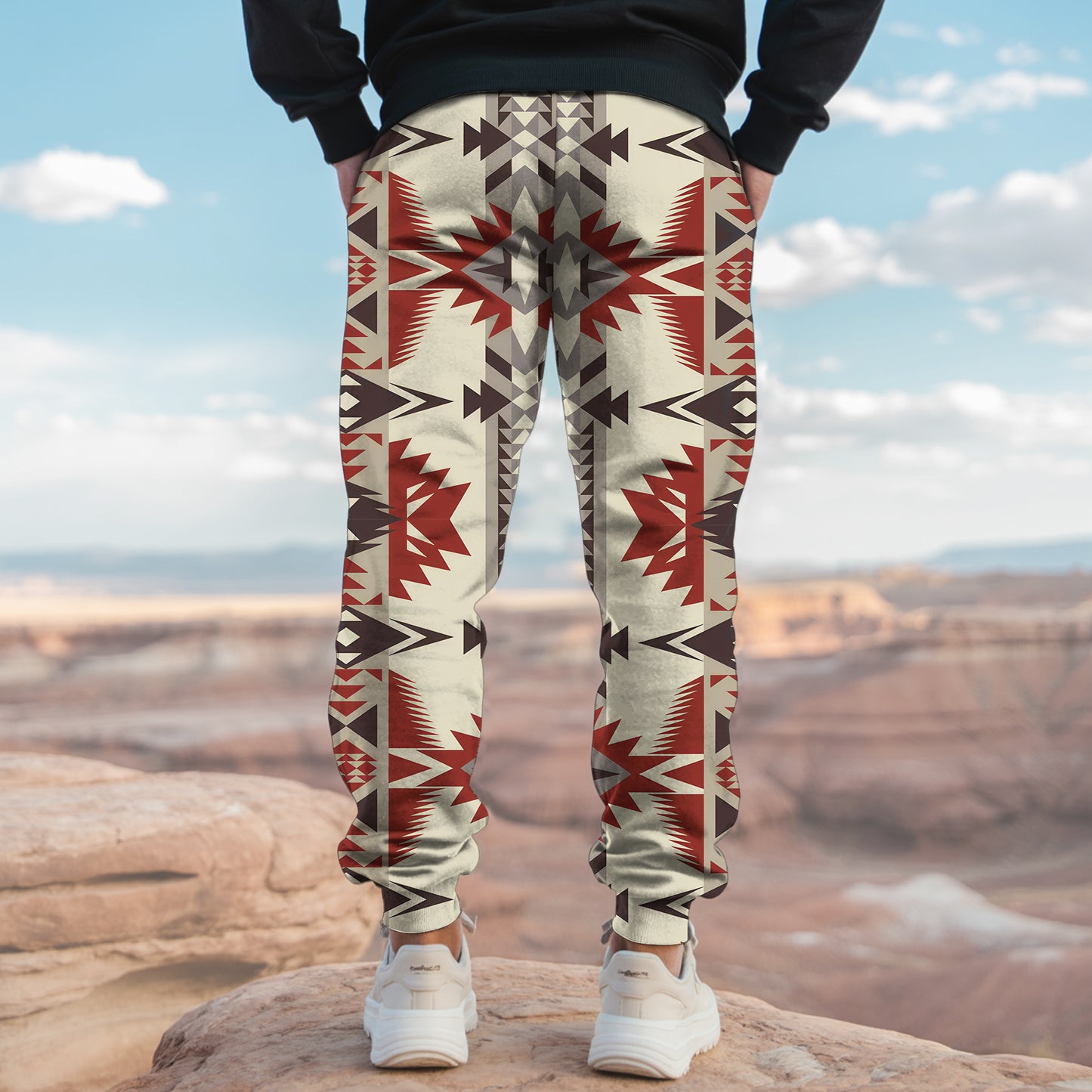 Tribal Aztec Pattern Sweatpants for Men & Women 12