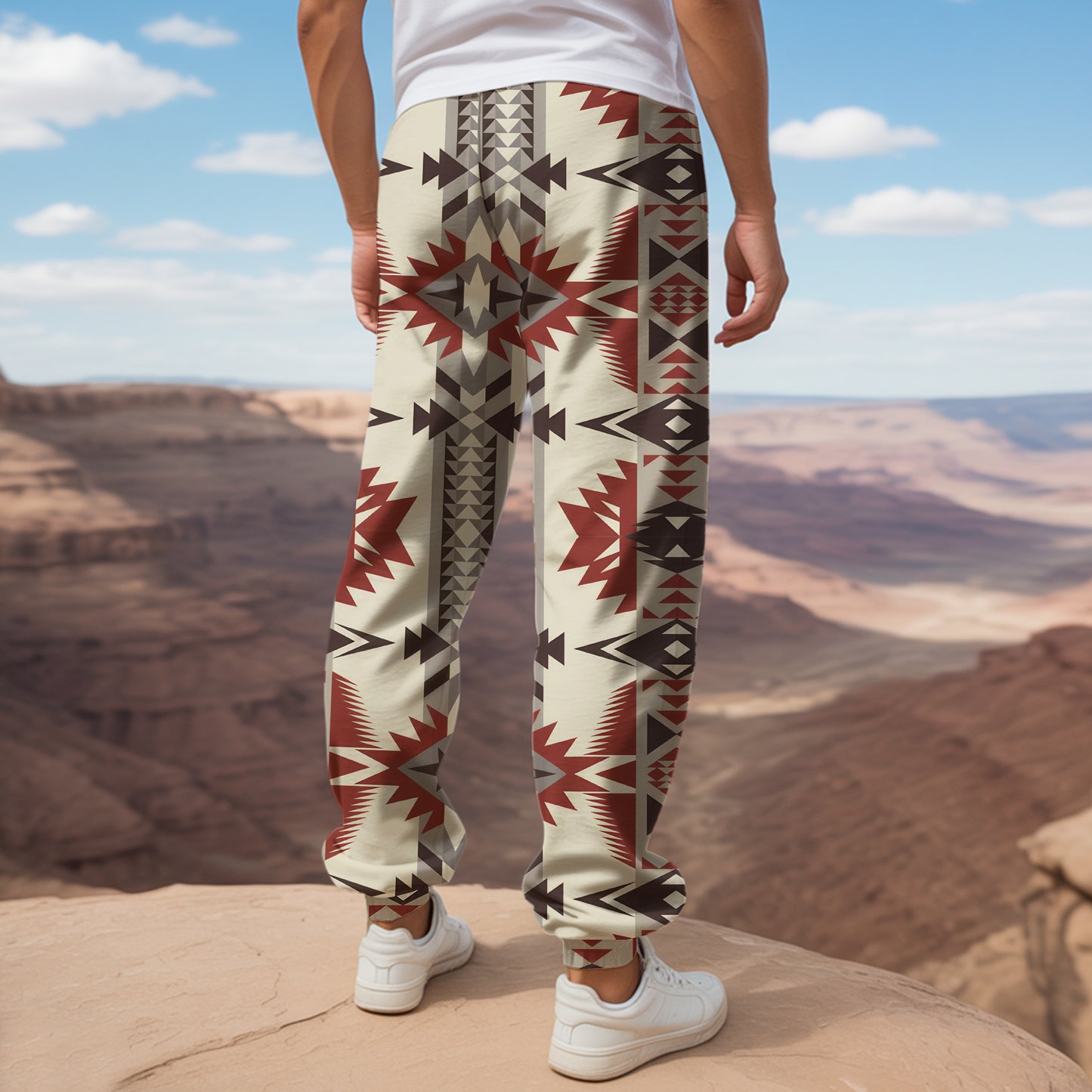 Tribal Aztec Pattern Sweatpants for Men & Women 12