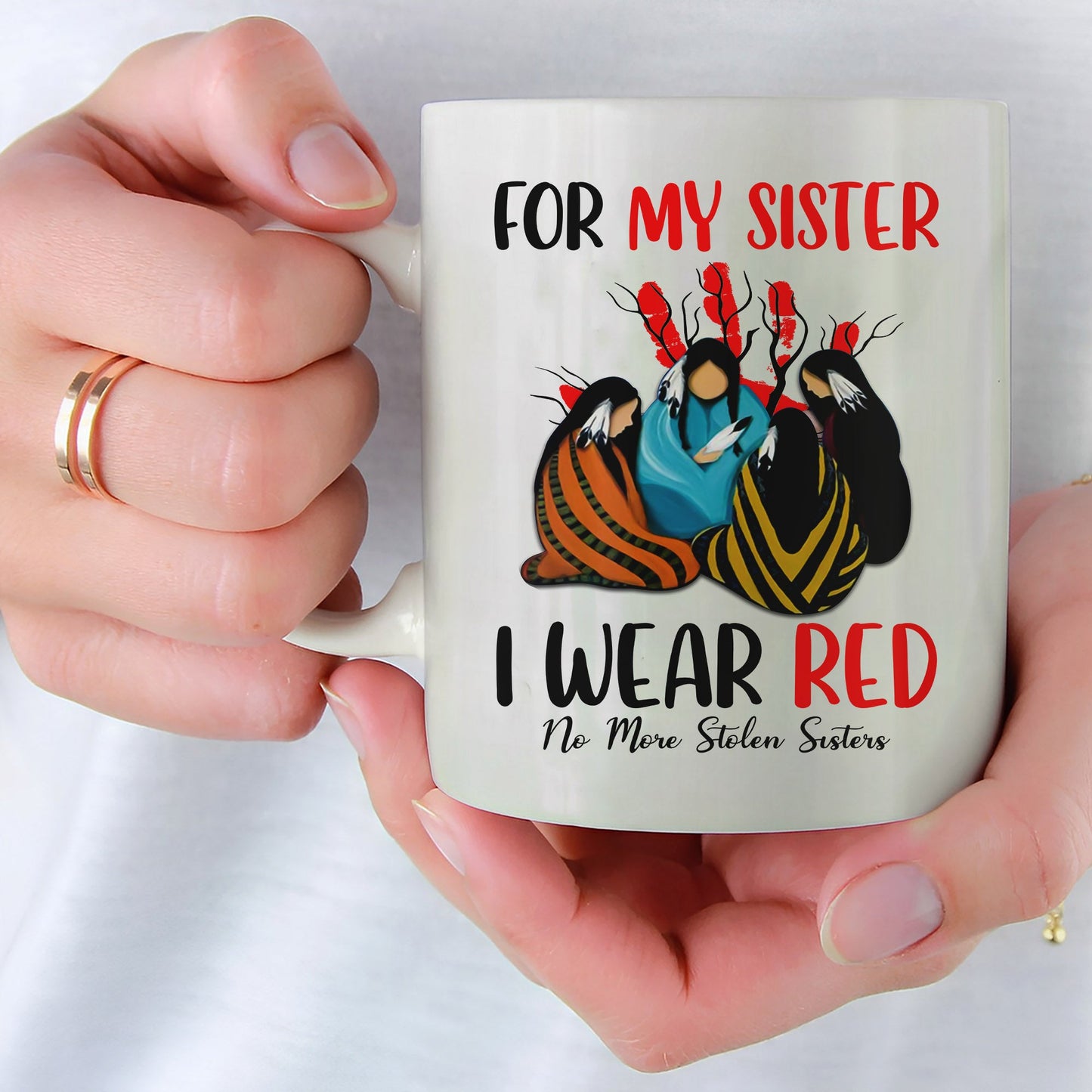 MMIW For My Sisters I Wear Red No More Sister Stolen Shirt