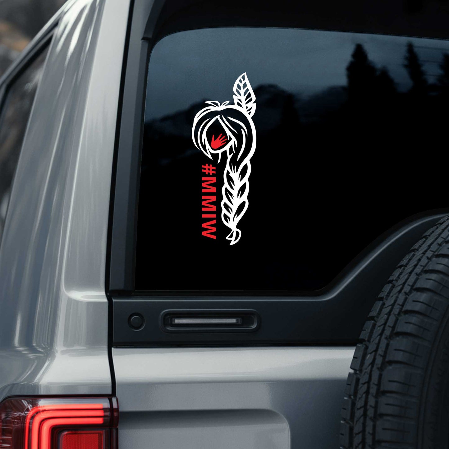 Protect Indigenous Women – MMIW Red Hand Car Sticker