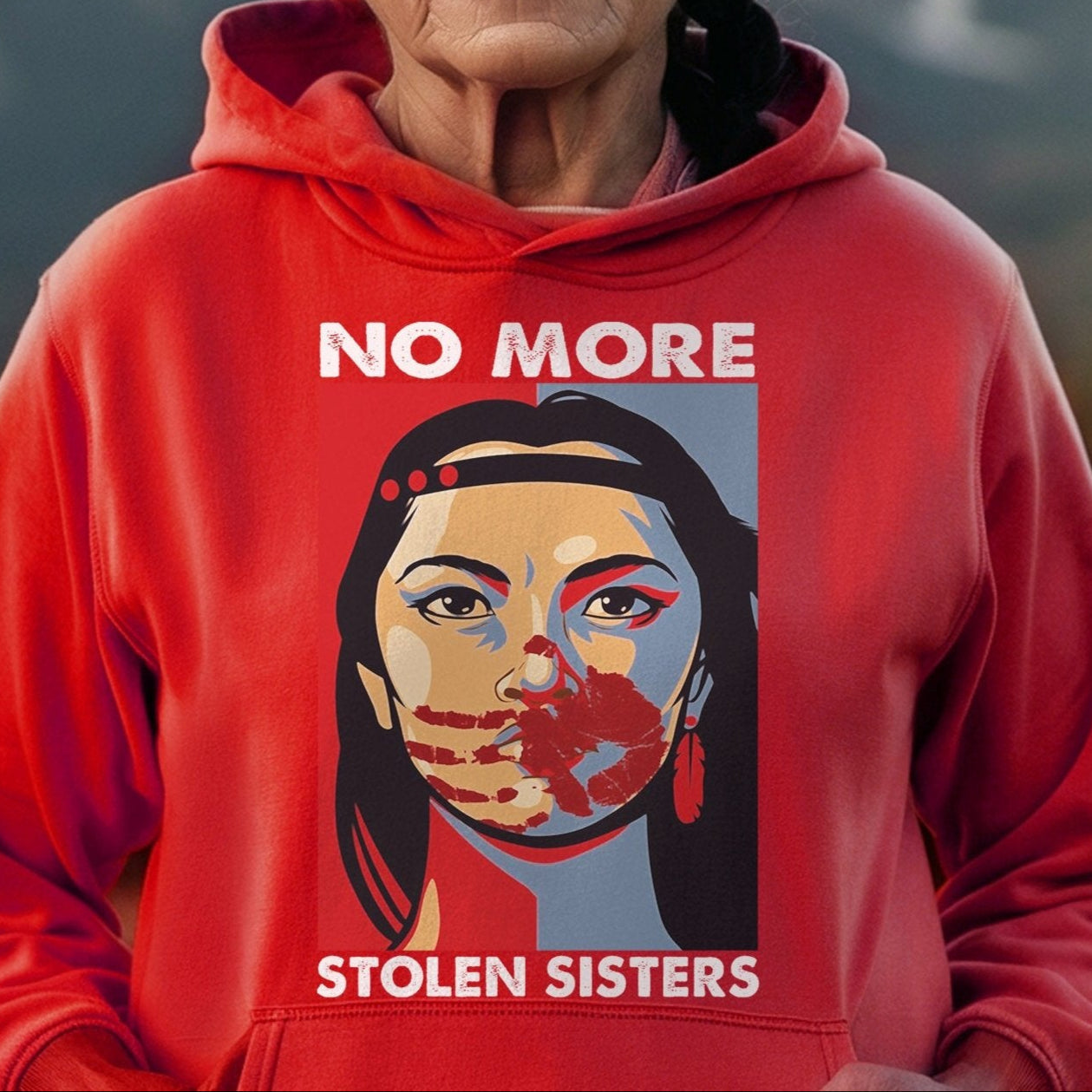 MMIW No More Stolen Sisters Red Hand Unisex Hoodie/Sweatshirt/T-Shirt 019