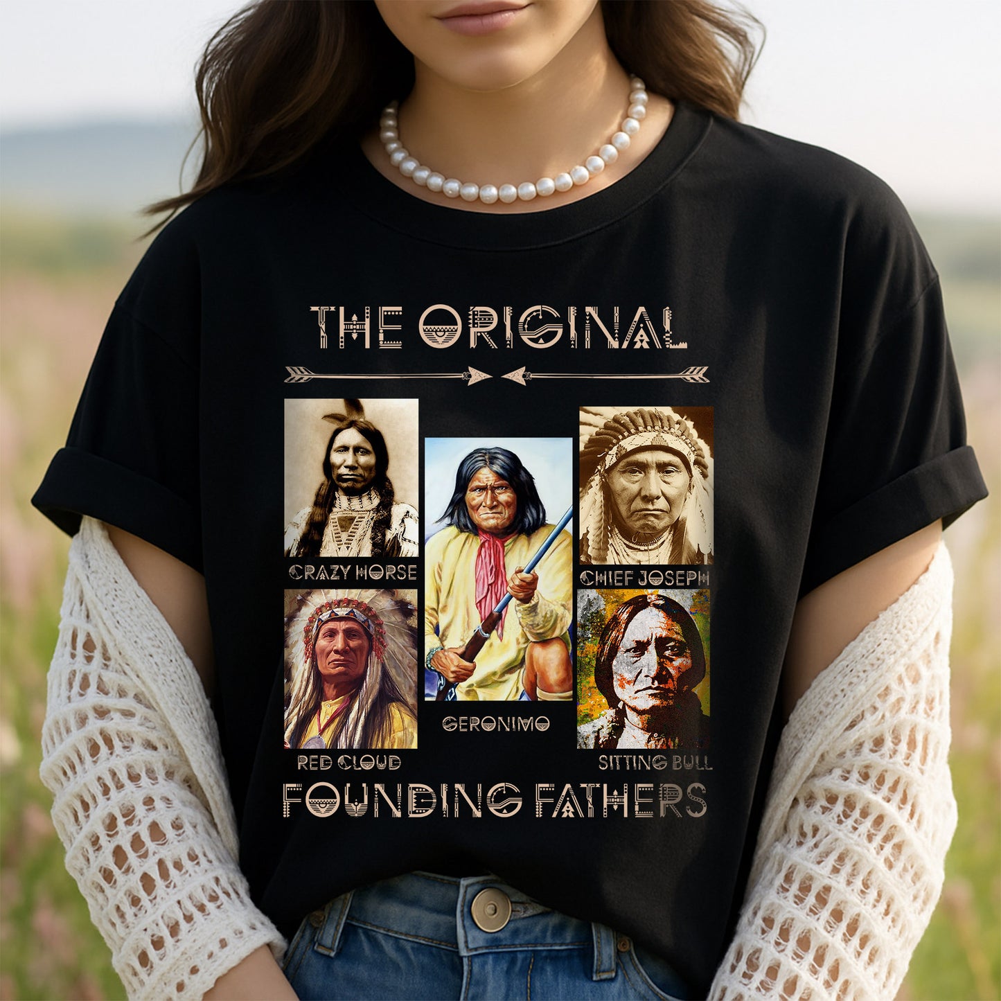 Native American The Original Founding Five Father Hoodie Unisex T-Shirt/Hoodie/Sweatshirt