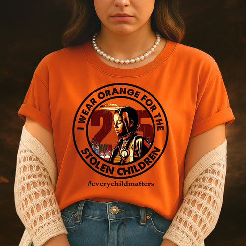 Every Child Matters I Wear Orange For The 215 Stolen Children Circle For Orange Day Unisex T-Shirt/Hoodie/Sweatshirt