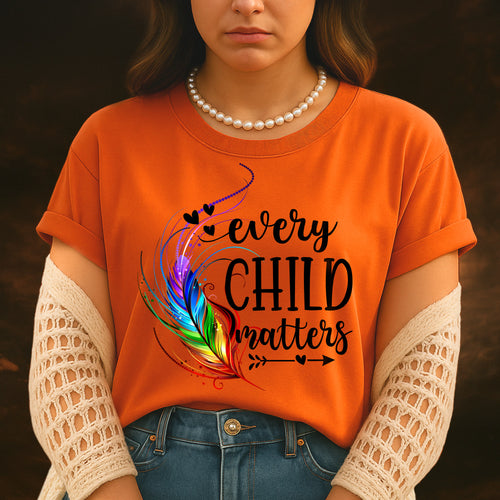 Every Child Matters Native Feathers Native American Unisex T-Shirt/Hoodie/Sweatshirt