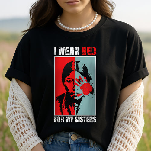 MMIW Awareness Indigenous Red Hand Women Gifts Unisex T-Shirt/Hoodie/Sweatshirt