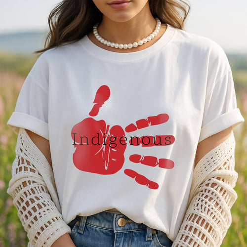 MMIW Indigenous Woman Red Hand Unisex T-Shirt/Hoodie/Sweatshirt