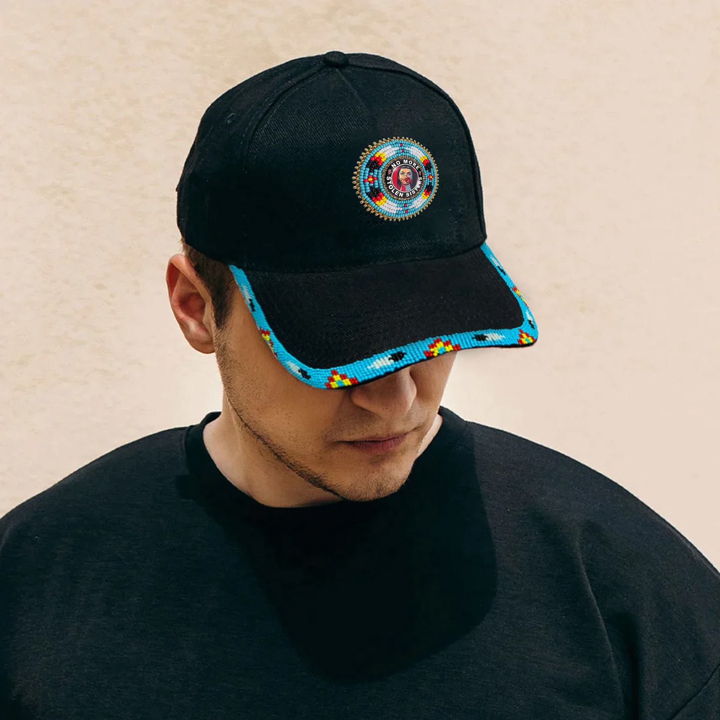 SALE 50% OFF - Mo More Stolen Sister Baseball Cap With Patch And brim Cotton Unisex Native American Style