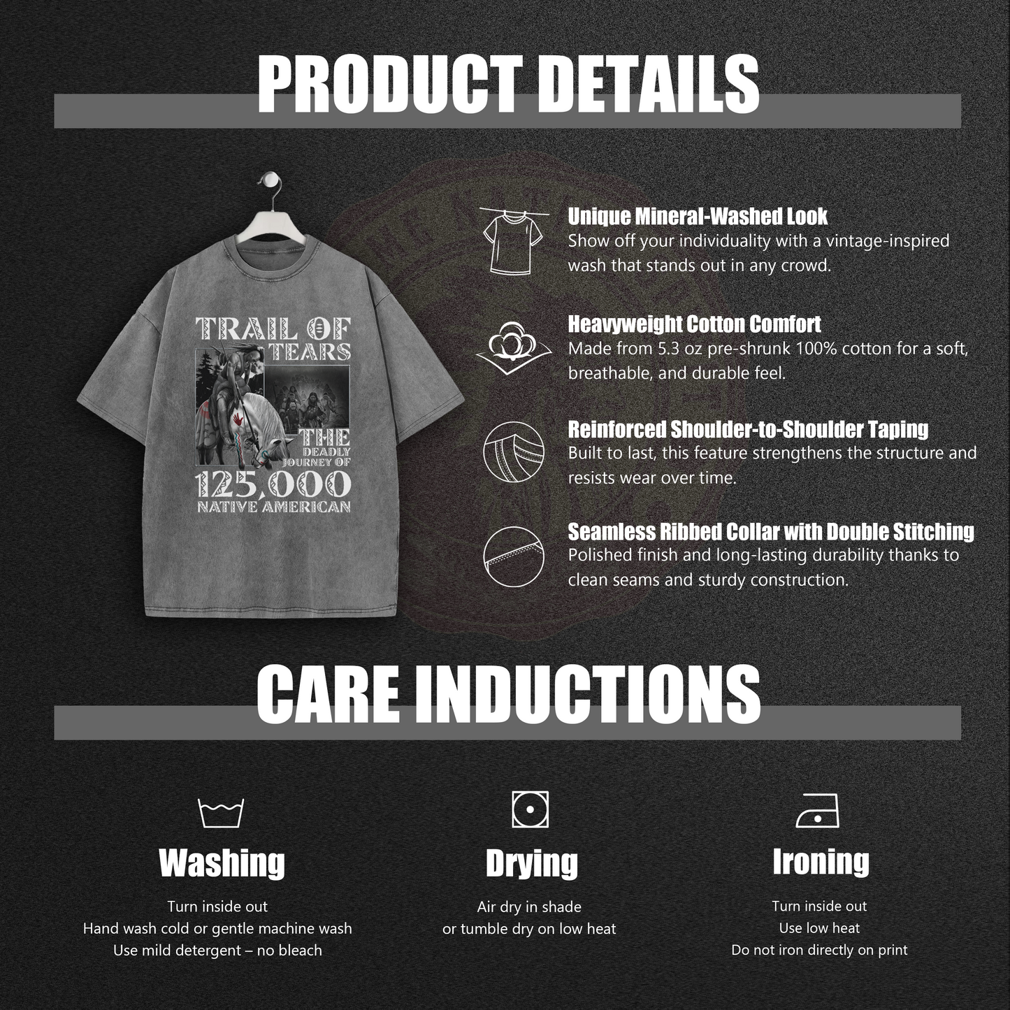 Justice For MMIW – MMIW Unisex Mineral Washed T-Shirt