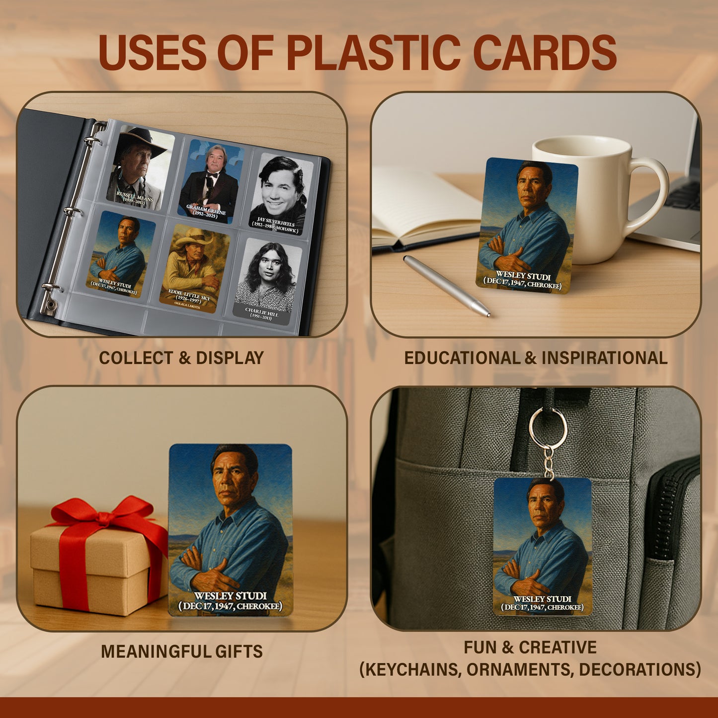 Set of 10 Performer Plastic Cards – – Premium Two-Sided 2.5"x3.5" - 0.1" Thick Durable Plastic