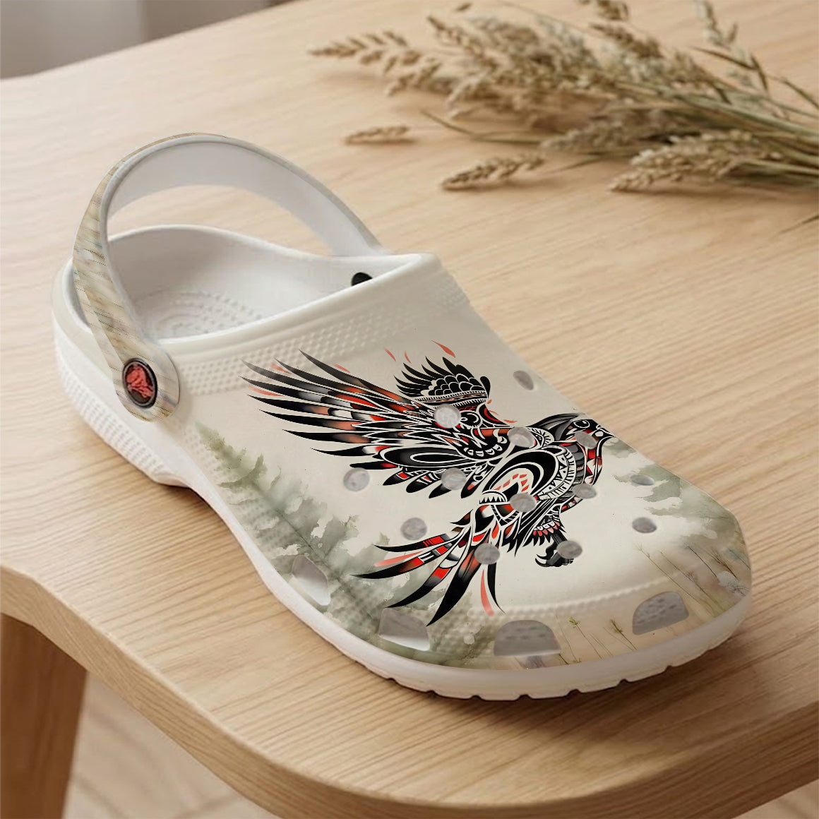 Native Bird Art Clogs Shoes for Adults & Kids