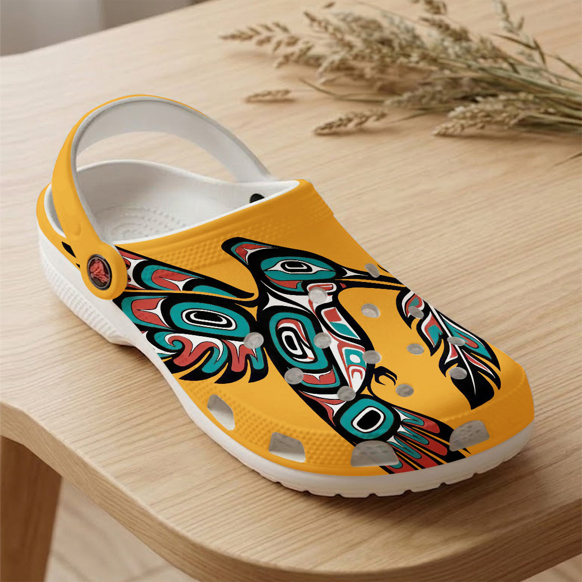 Native Hummingbird Art Pattern Clogs Shoes for Adults & Kids