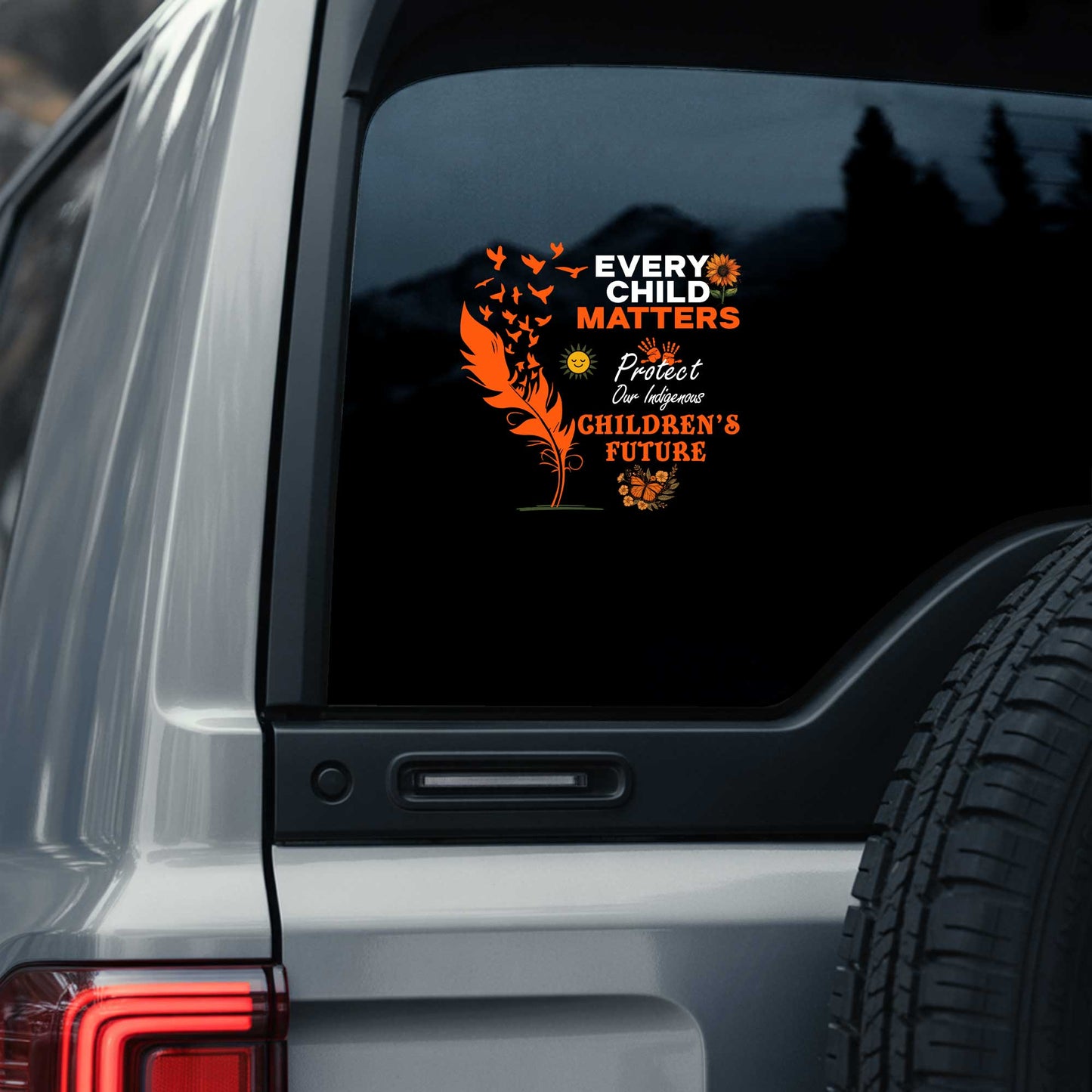 Every Child Matters - Protect Our Indigenous Future - Feather Sticker
