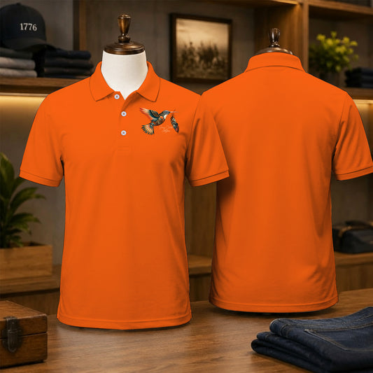 Every Child Matters Hummingbird Feather Native American Polo Shirt