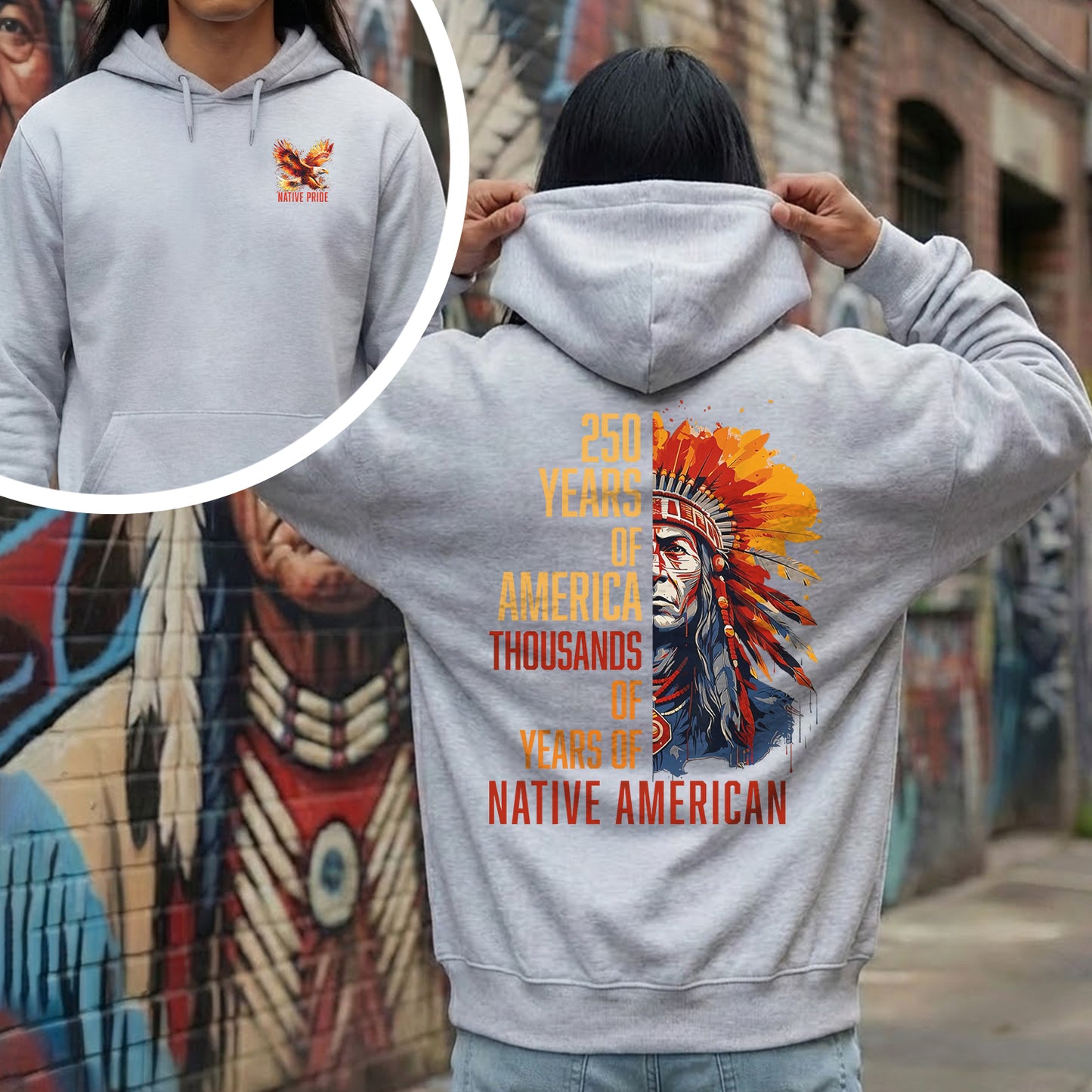 Native Pride - 250 Years of America "Thousands of Years of Native American" - Two Sides