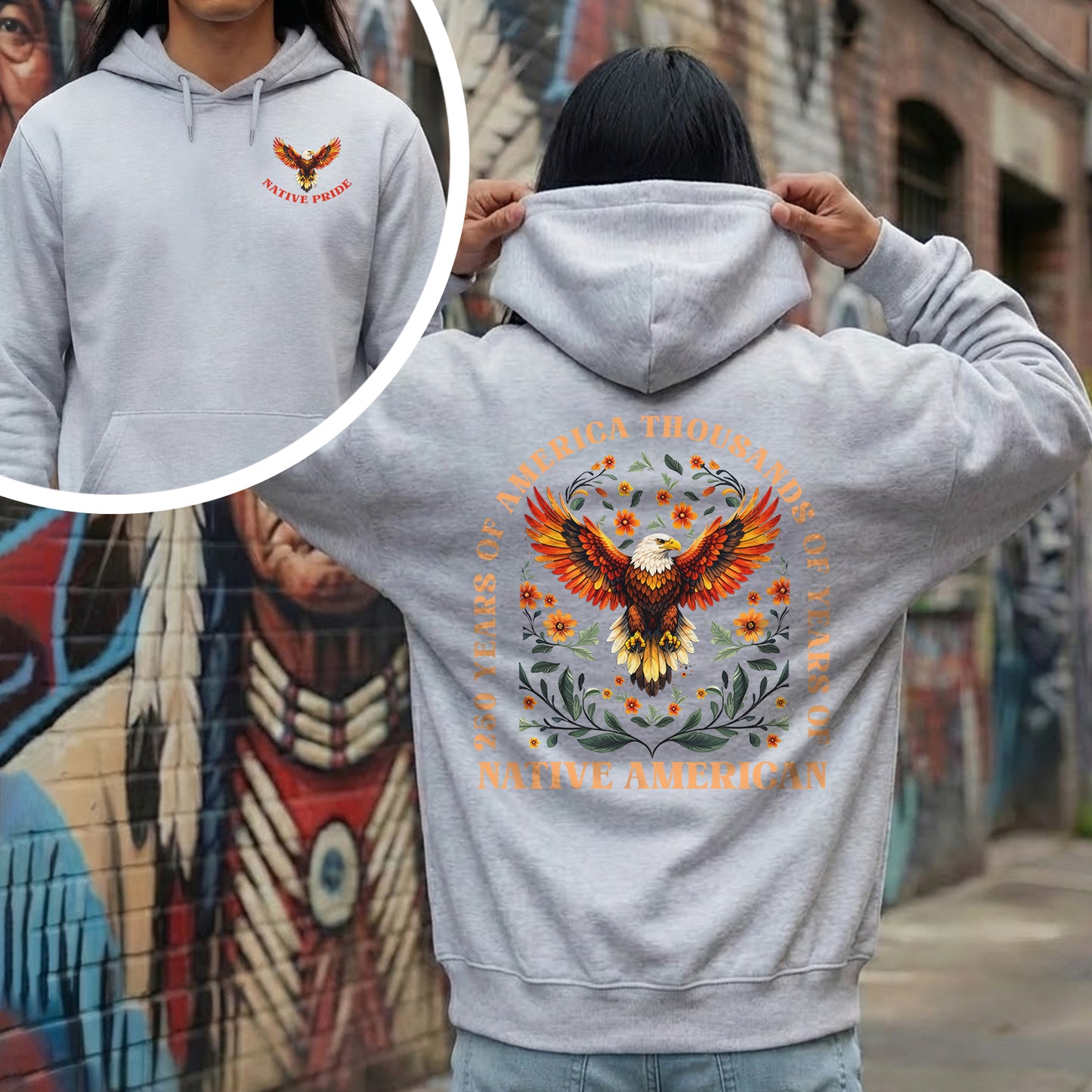 Native Pride - 250 Years of America "Thousands of Years of Native American" - Two Sides