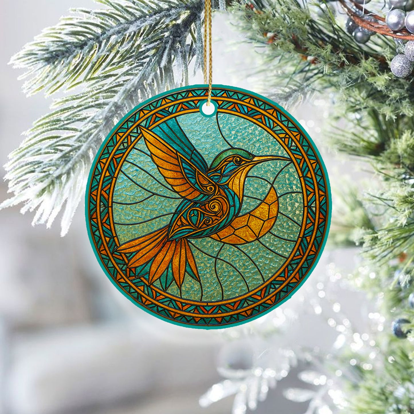 The Spirit of the Hummingbird – Native-Inspired Ornament Acrylic  Symbolizing Freedom, Hope, and Light