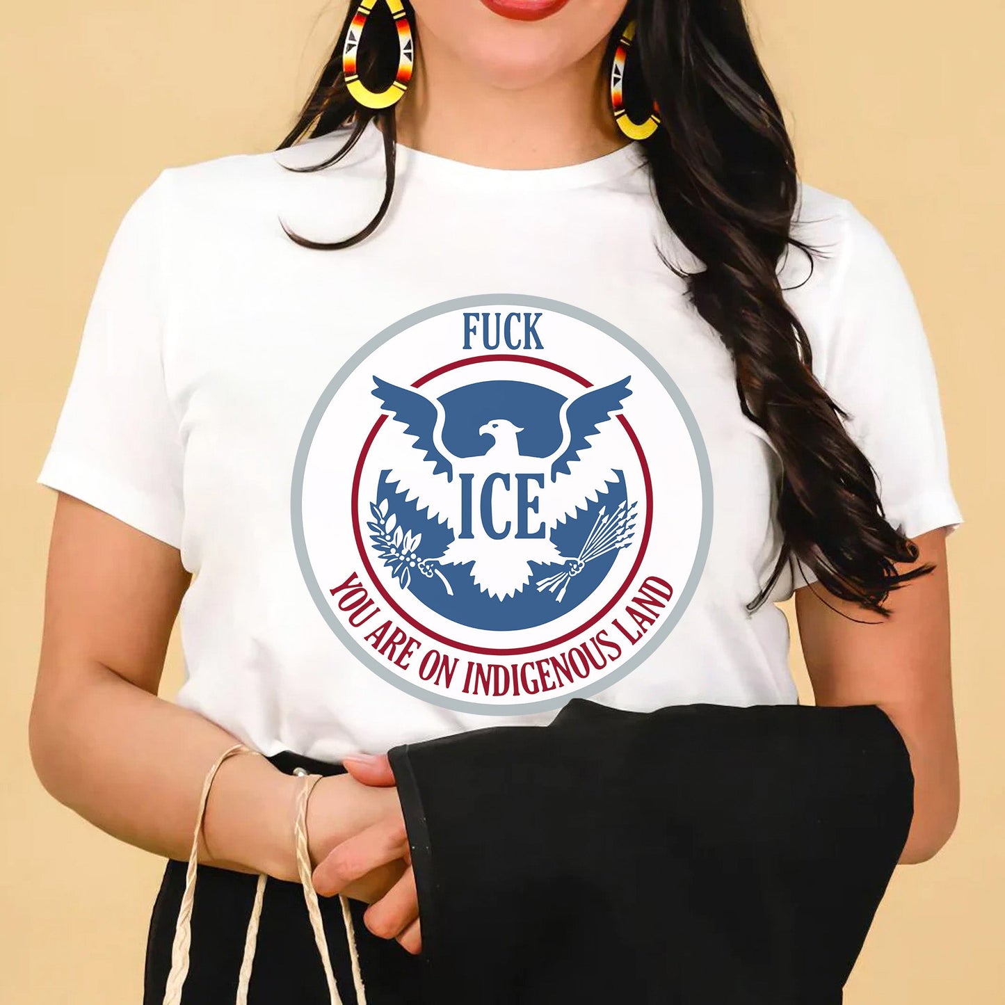 YOU ARE ON INDIGENOUS LAND - One Sides Unisex T-Shirt/T-Shirt V-Neck/Hoodie/Sweatshirt