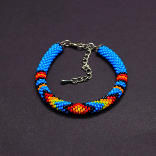 SALE 50% OFF - Native Americans Inspired Beaded Handmade Bracelet