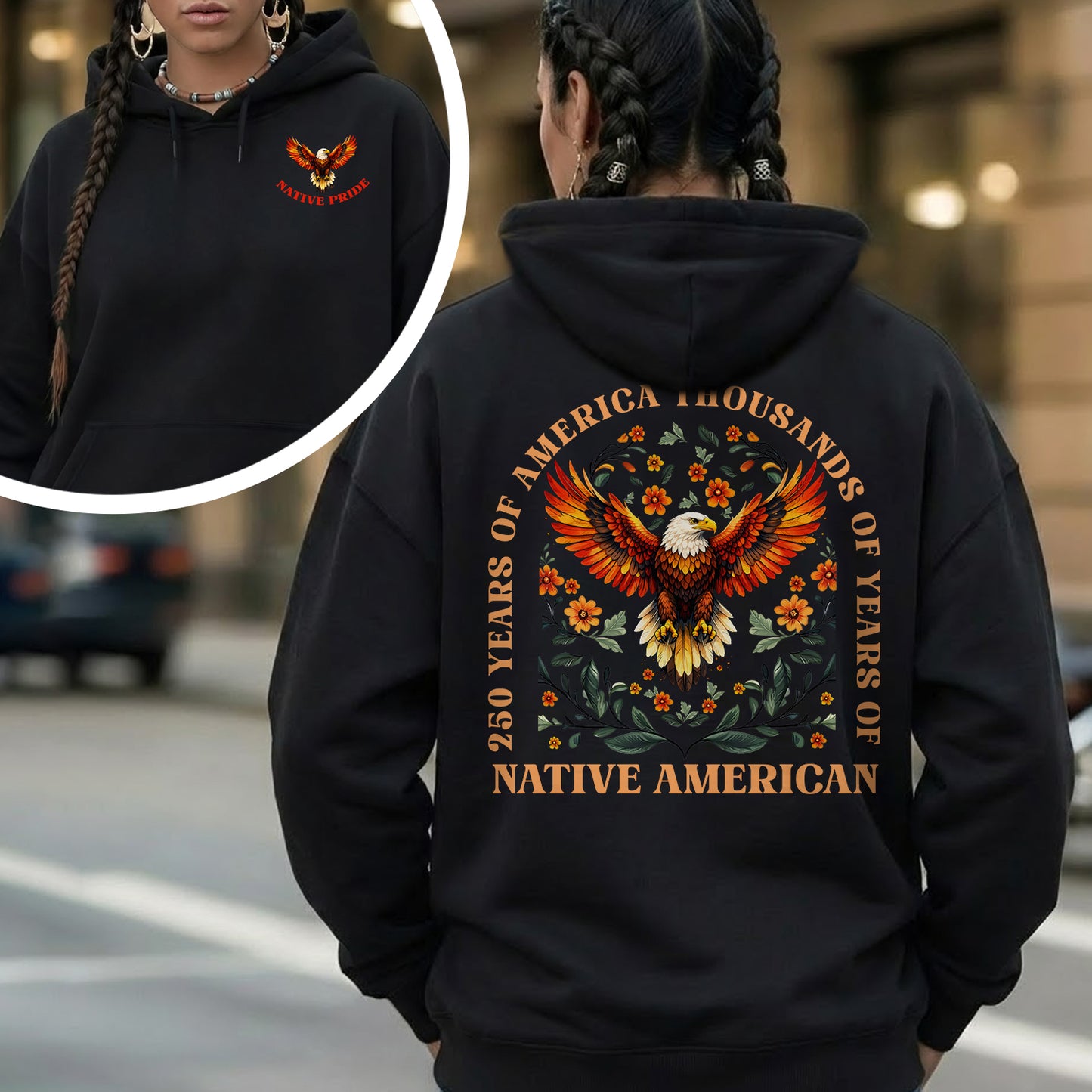 Native Pride - 250 Years of America "Thousands of Years of Native American" - Two Sides