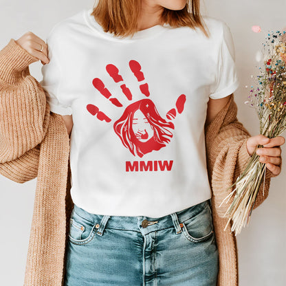 MMIW Red Hand Indigenous Owned S-T-Shirt