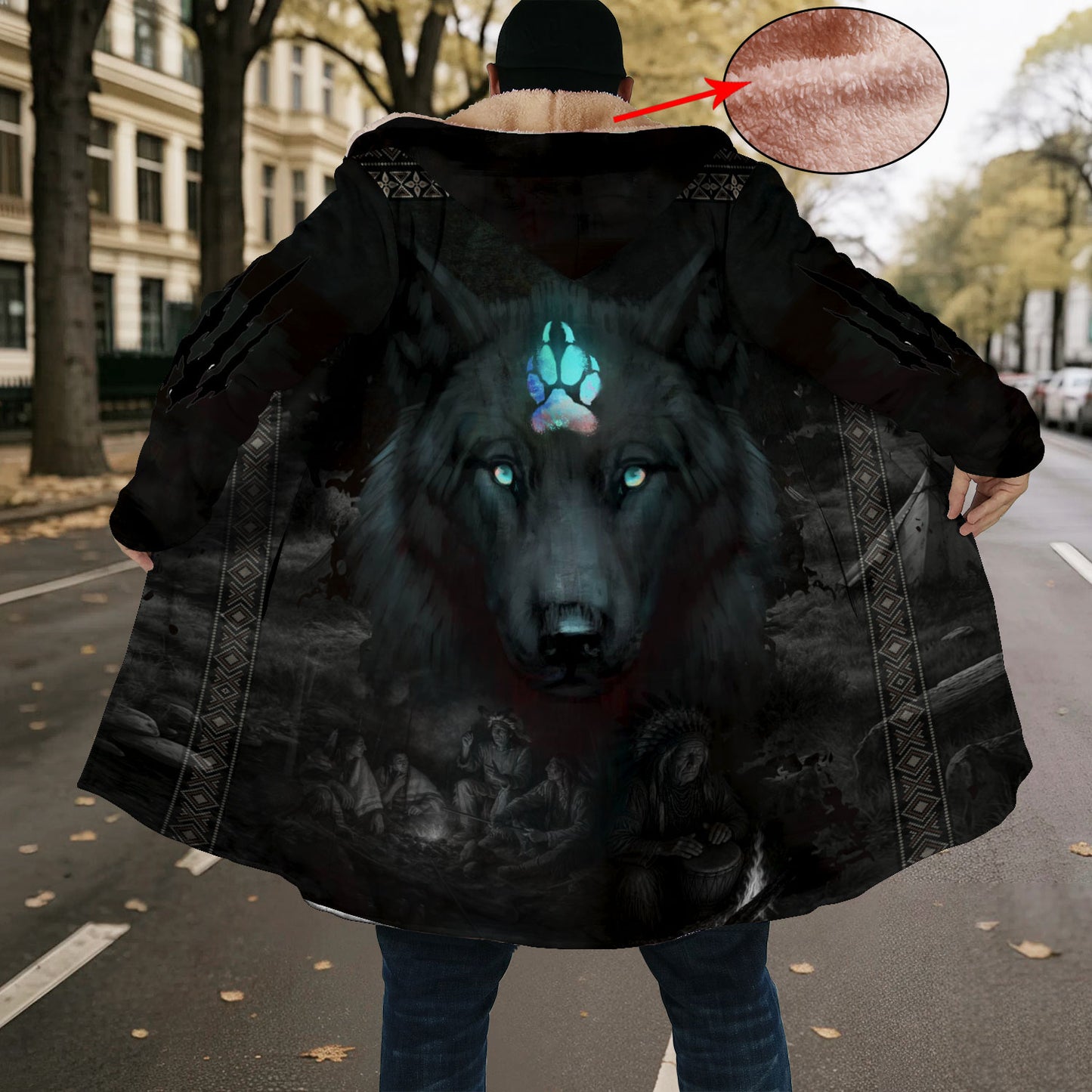 Black Wolf Cloak – The Spirit of the Night Guardians