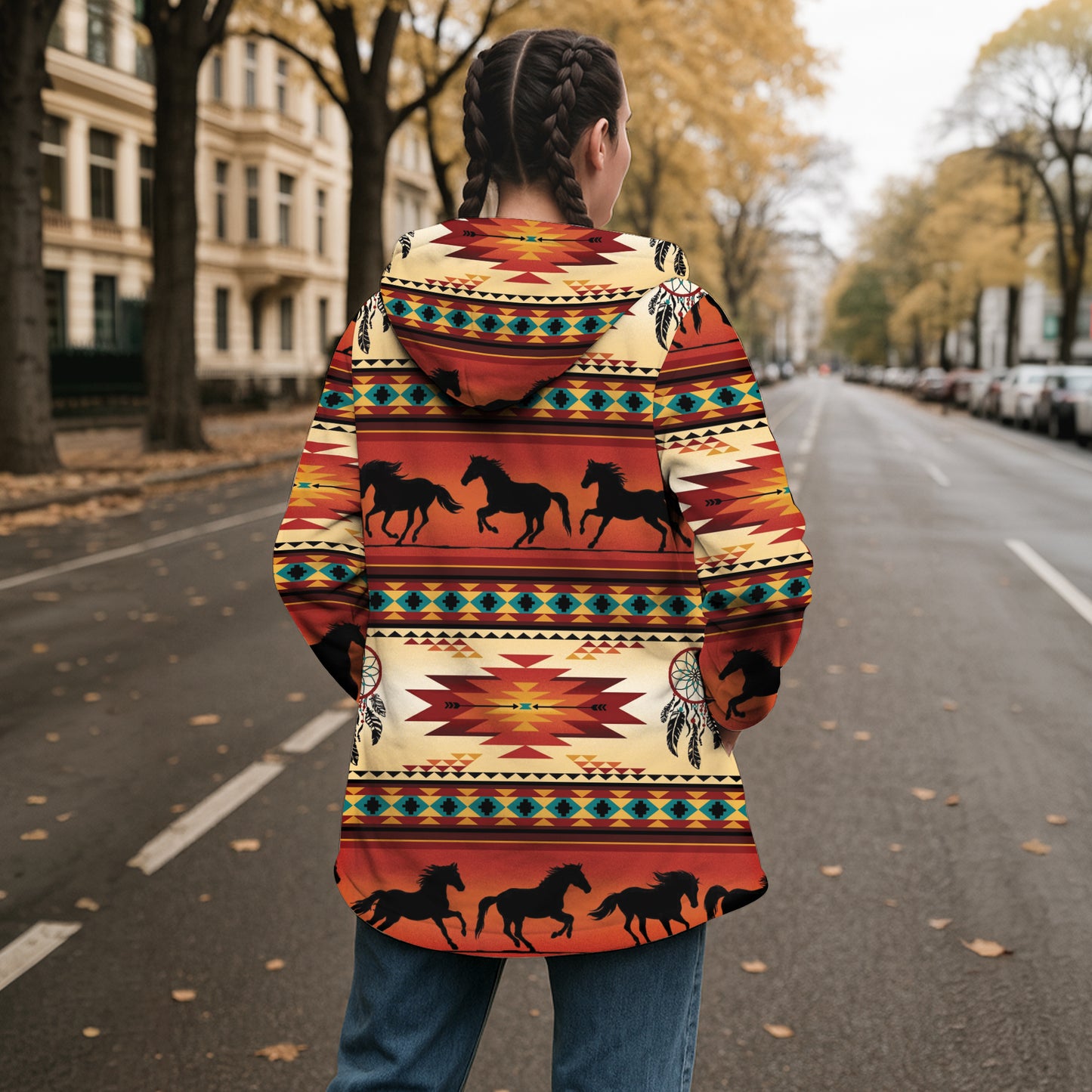 Horse Pattern Native Cloak WCS